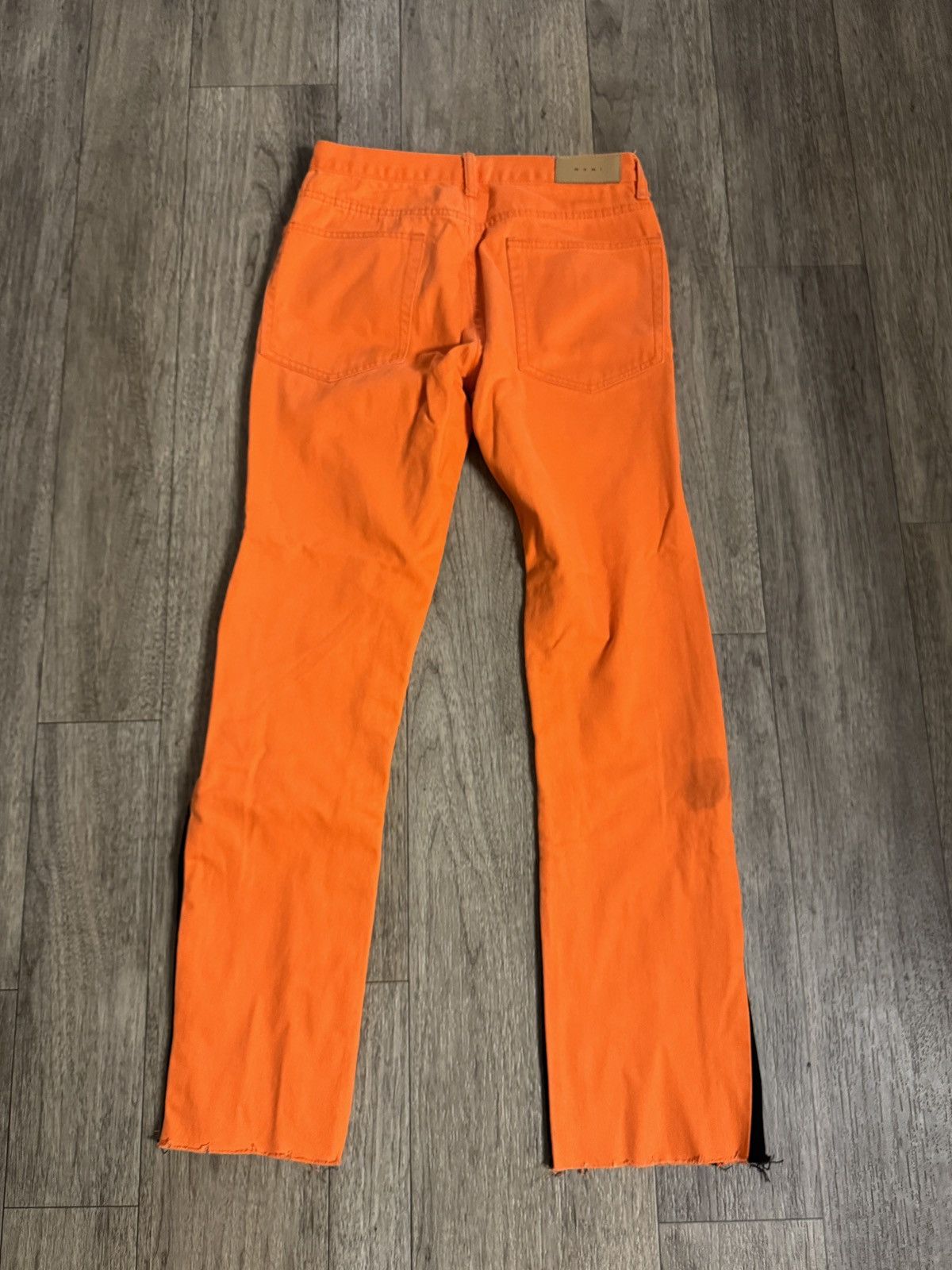 MNML (MNML) Orange Flared Pants Size US 34 / EU 50 - 3 Thumbnail