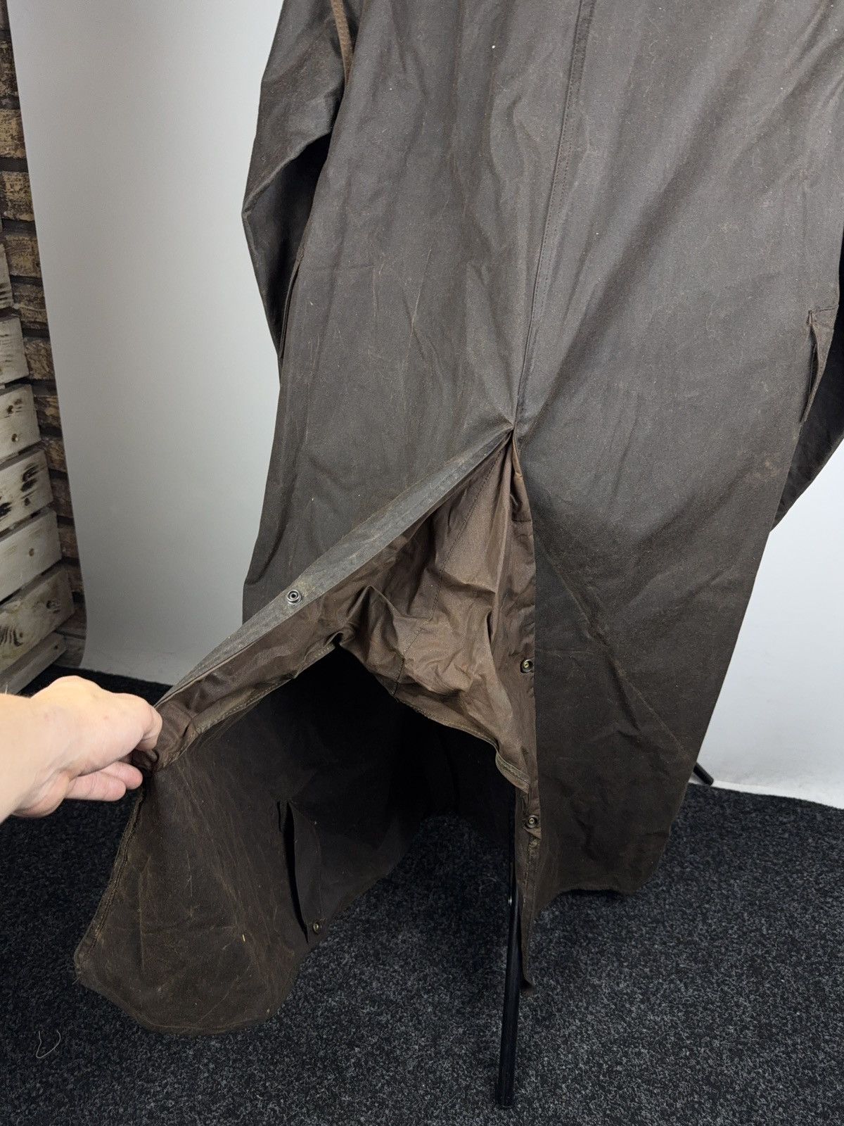 Vintage Vntg Driza-Bone Oilskin Riding Coat Australian Waxed Duster Size US M / EU 48-50 / 2 - 11 Thumbnail