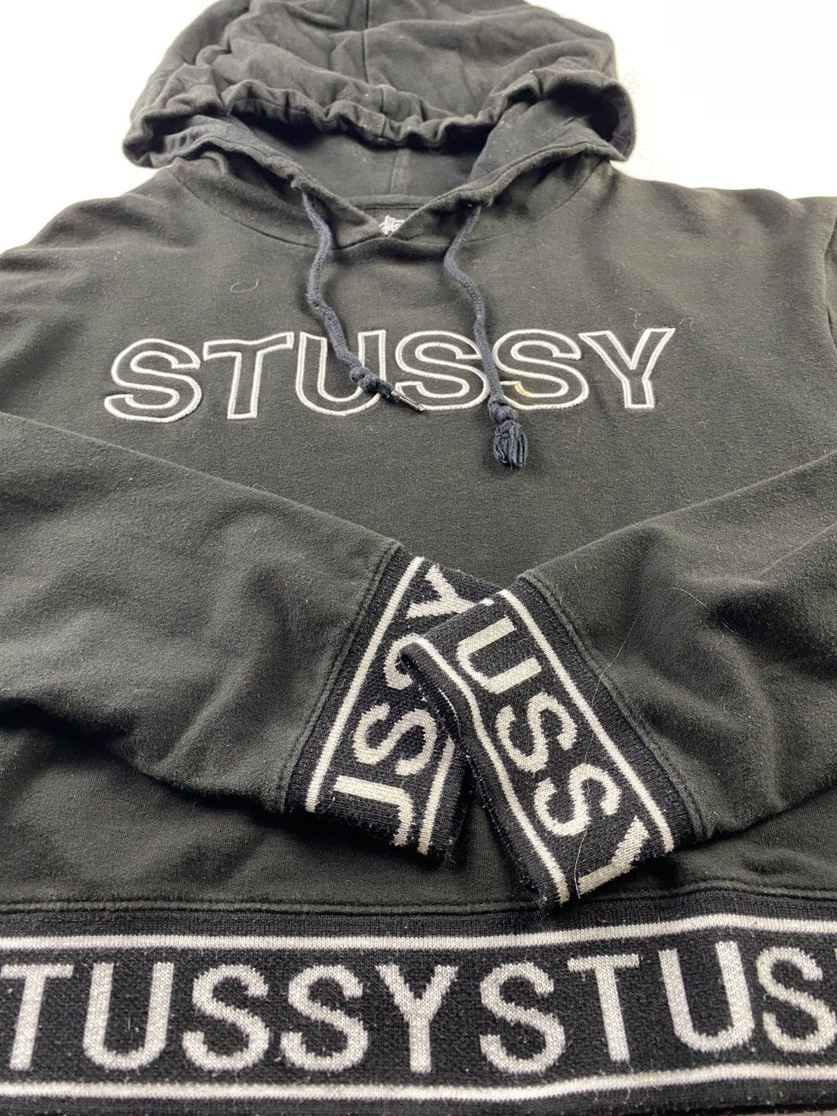 Designer × Stussy Hoddie Crop Top Stussy (A5) Size S / US 4 / IT 40 - 3 Thumbnail