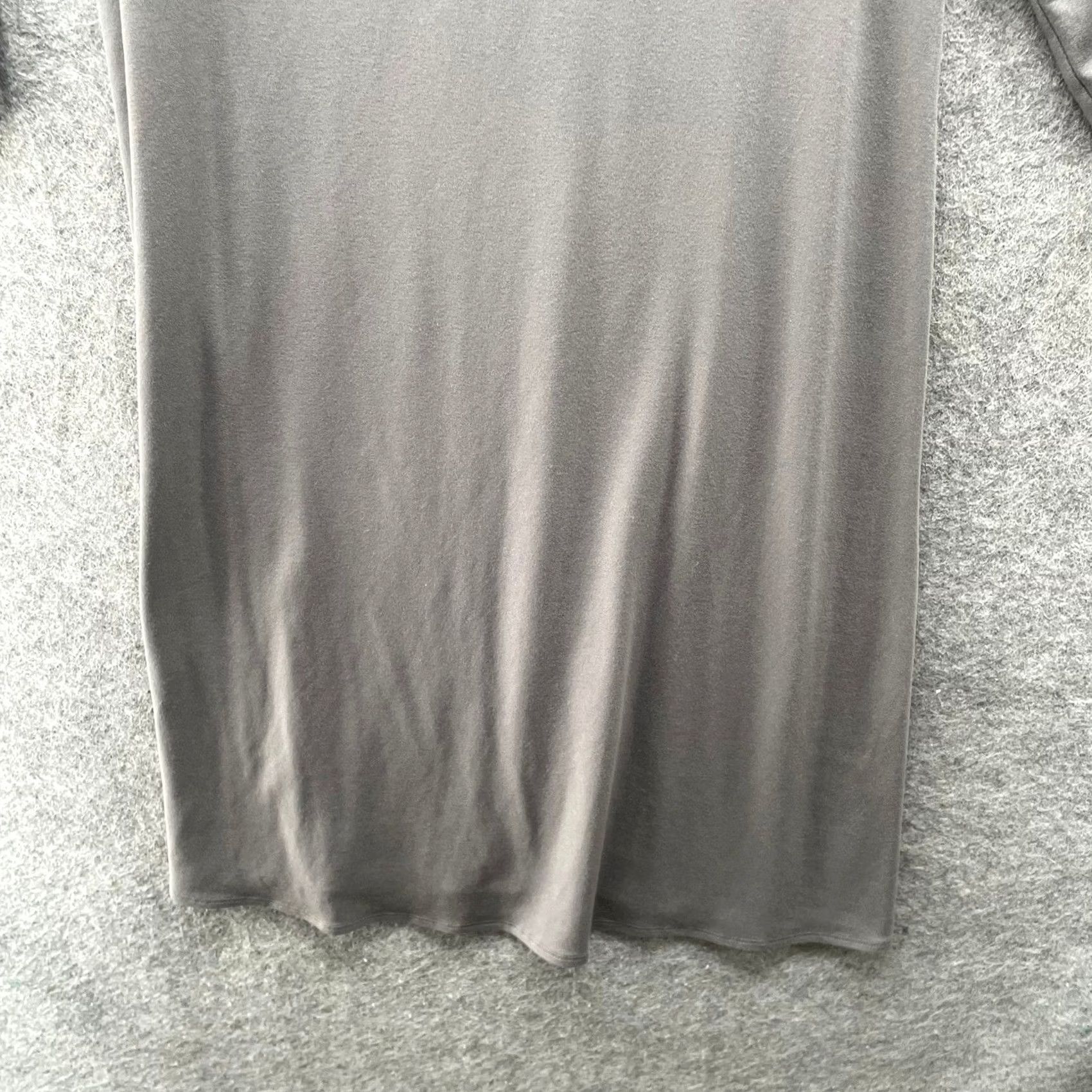 Eileen Fisher Eileen Fisher T-Shirt Dress Womens PS Gray Jersey Knit 3/4 Sleeve Scoop Neck A-Line Dress Size S / US 4 / IT 40 - 4 Thumbnail
