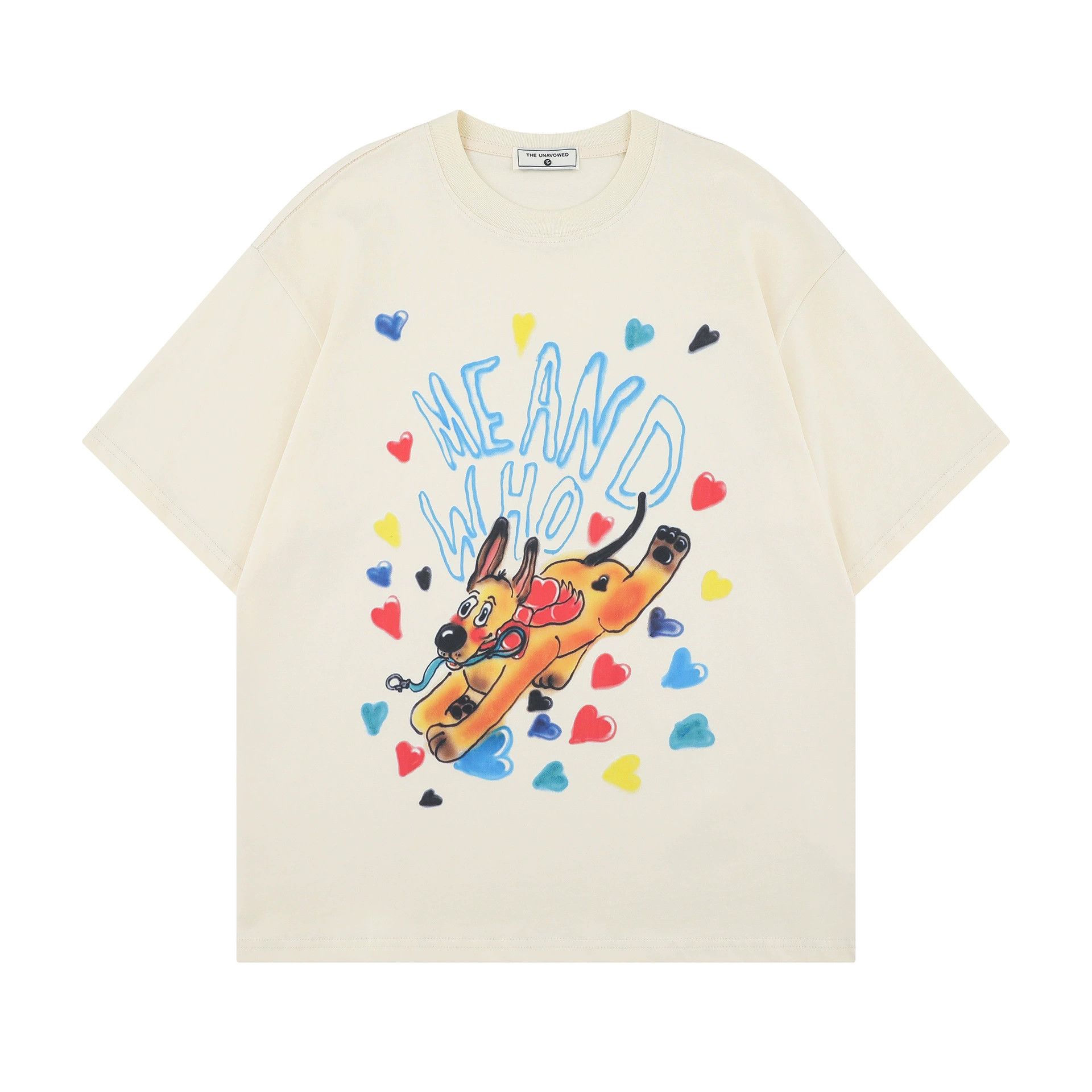Vintage Men's loose American high street casual puppy print T-shirt Size US M / EU 48-50 / 2 - 1 Thumbnail