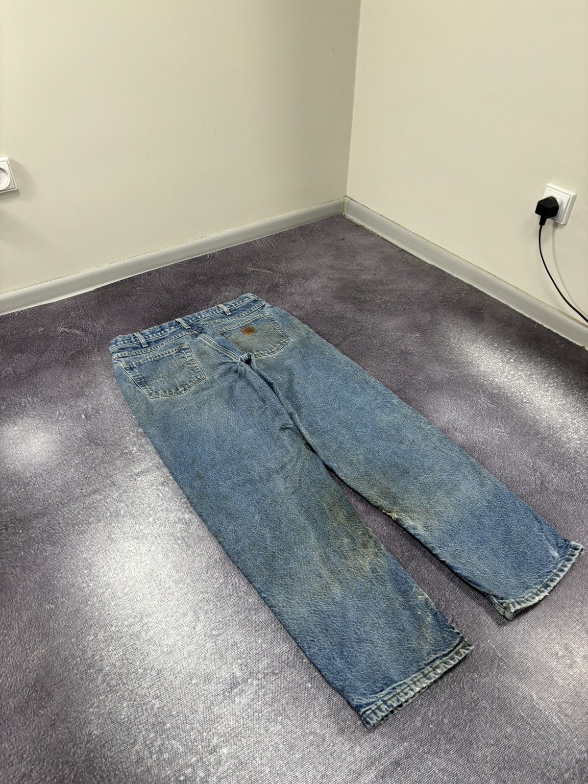 Carhartt Vintage Carhartt Insulated Blue Denim Work Hype Baggy Jeans Size US 36 / EU 52 - 3 Thumbnail