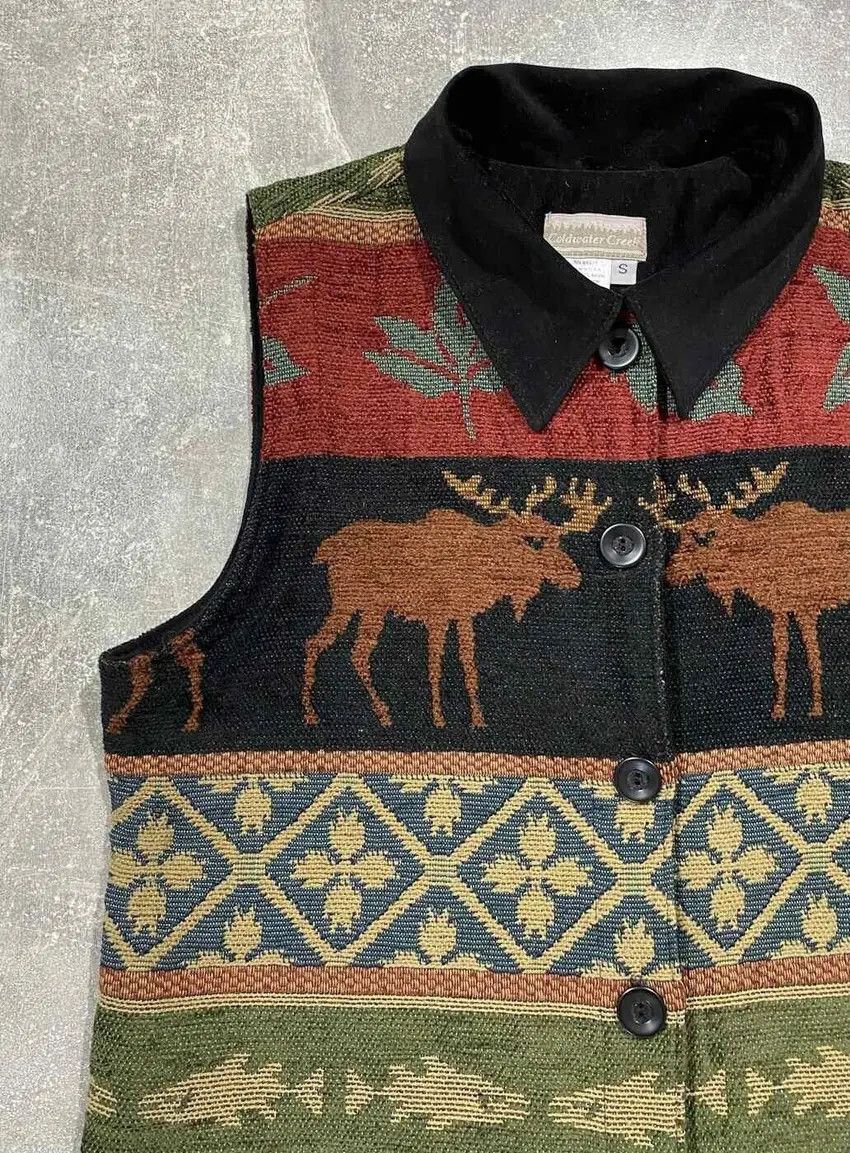 Japanese Brand Vintage 90s Hand Made animal vest embroidered logo Size US S / EU 44-46 / 1 - 3 Thumbnail