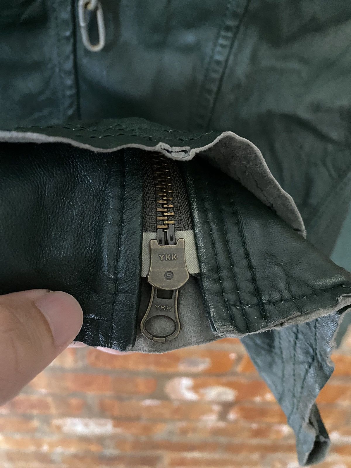 If Six Was Nine 2000s LUCA Japan hybrid Sheepskin leather jacket Size S / US 4 / IT 40 - 18 Thumbnail