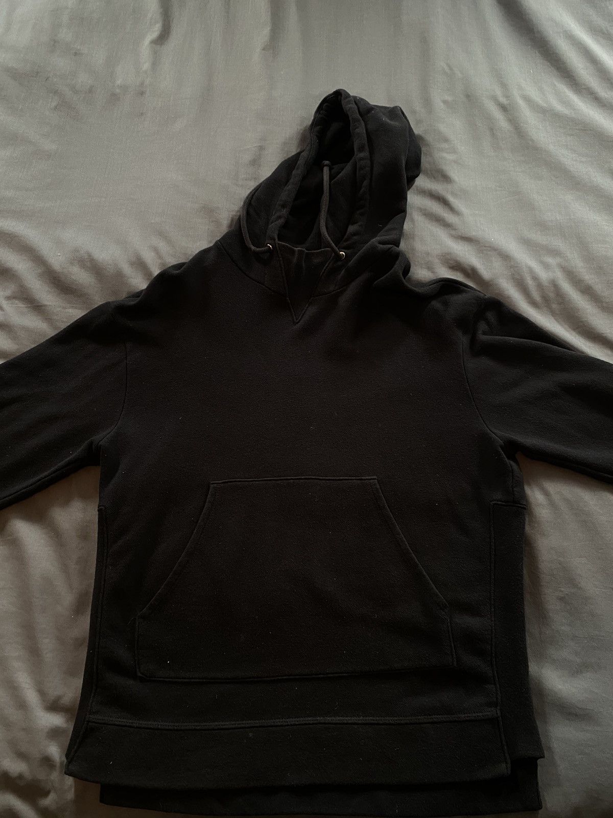 John Elliott Kake Mock Hoodie Pullover Black S