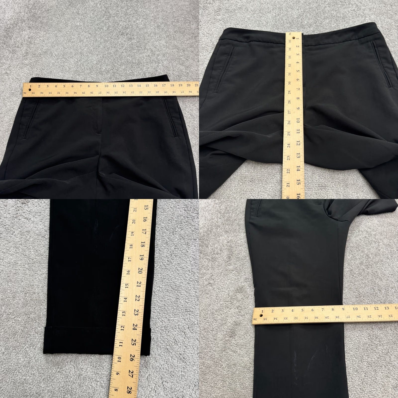 Adrianna Papell Adrianna Papell Pants Women 12 Black High Rise Career 36x26 Size 34" / US 12 / IT 48 - 9 Thumbnail