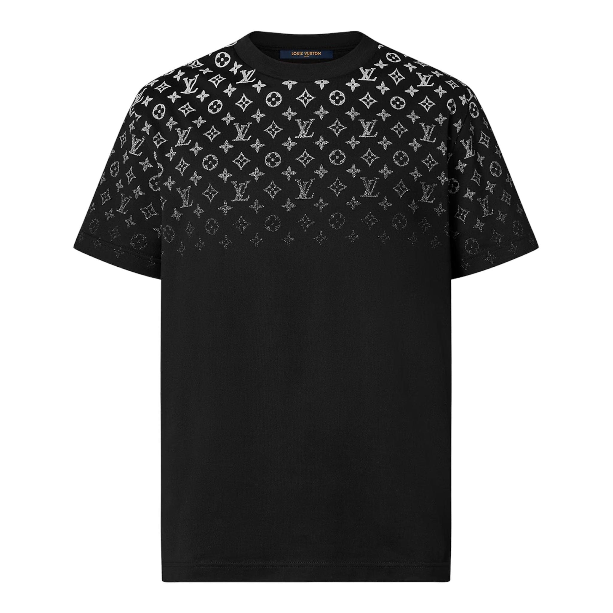 【LOUIS VUITTON】MONOGRAM EMBELLISHED GRADIENT TEE Louis Vuitton Monogram Gradient Embellished Short-Sleeved