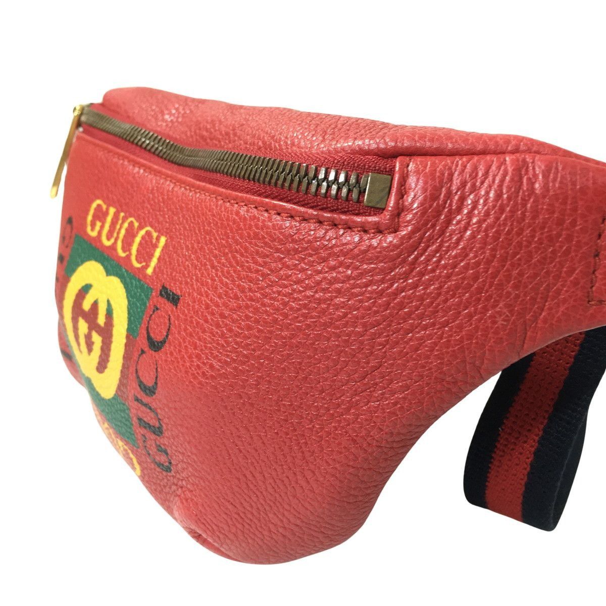 Gucci GUCCI Print Small Belt Bag Red 527792 0 Size ONE SIZE - 6 Thumbnail