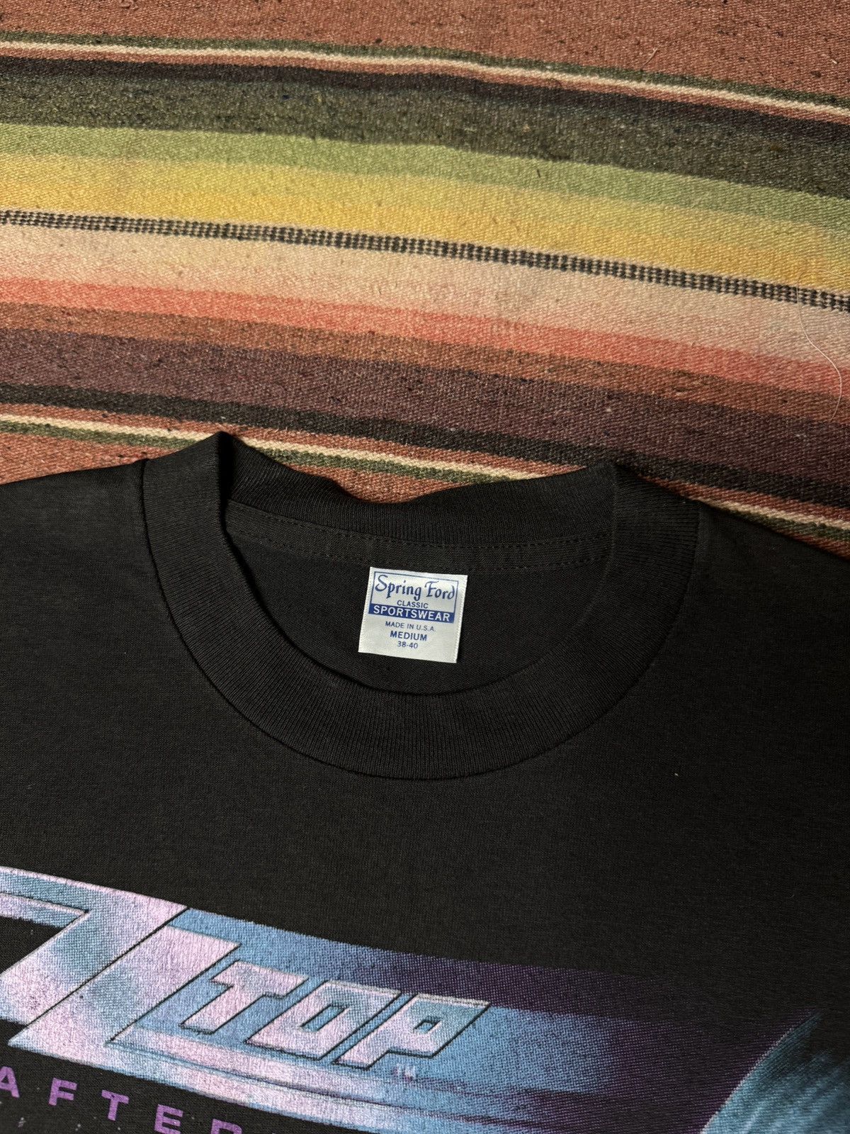 Band Tees × Vintage Vintage 1986 ZZ Top Afterburner Band Tee Shirt Size US M / EU 48-50 / 2 - 3 Thumbnail