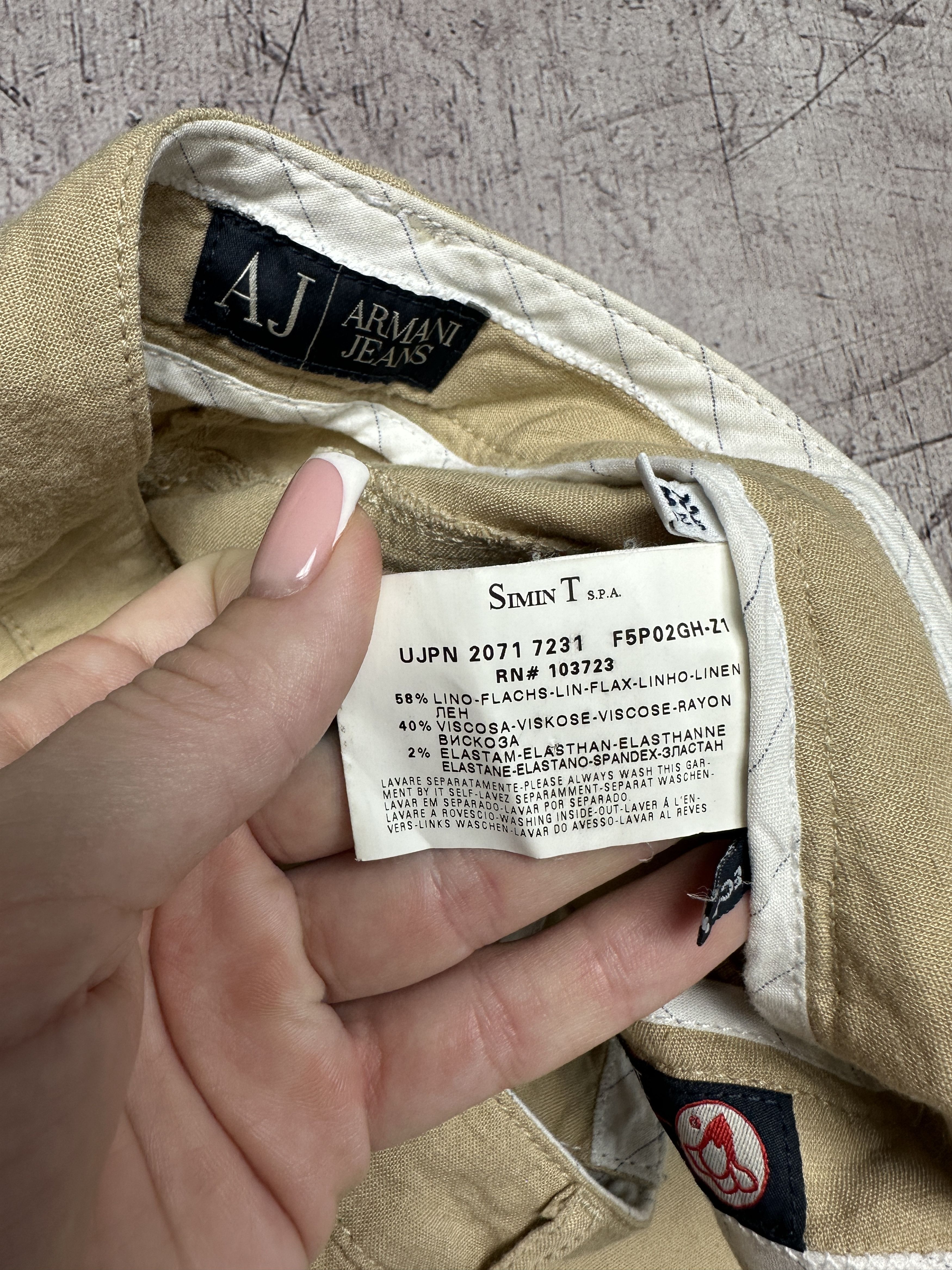 Armani Armani Jeans Womens Linen Pants Size 28" / US 6 / IT 42 - 8 Thumbnail