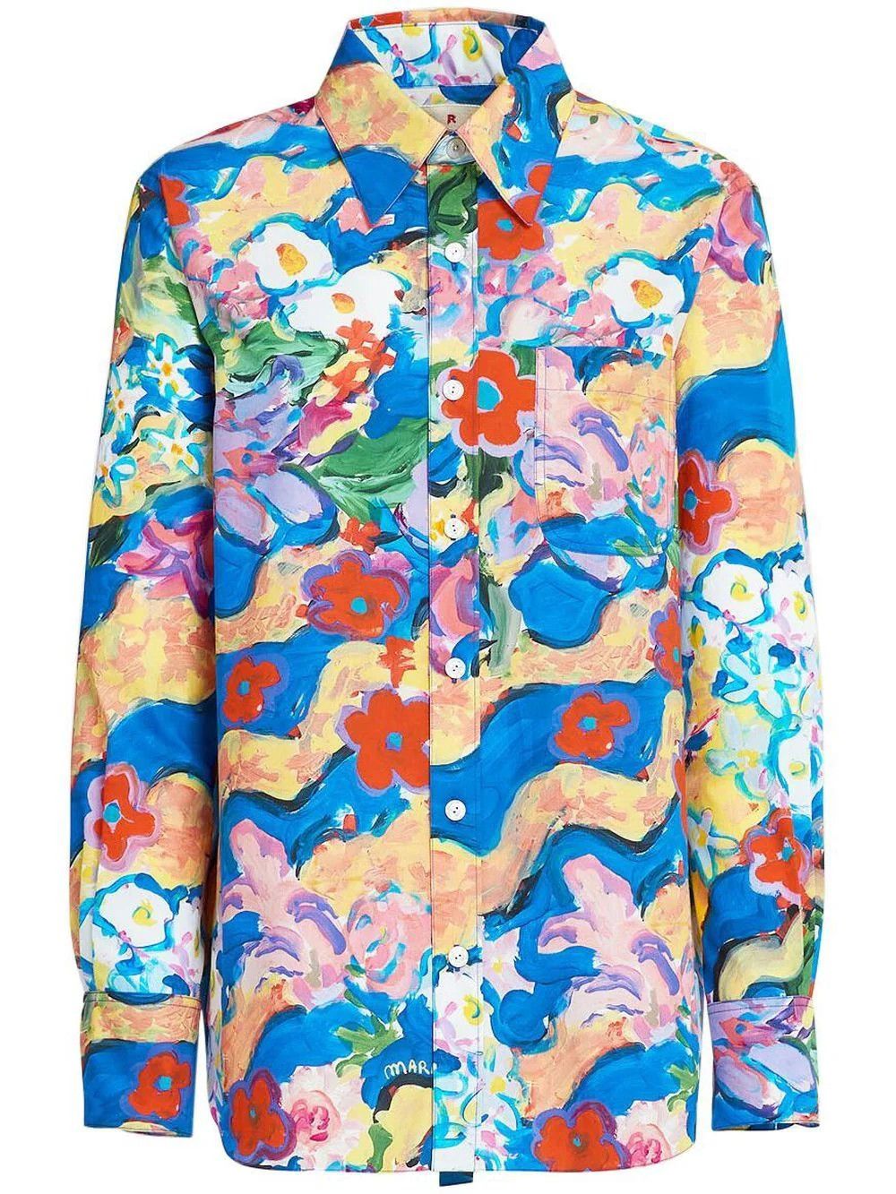 Marni o1srvl11e0624 Shirt in Multicolor Size XL / US 12-14 / IT 48-50 - 1 Thumbnail