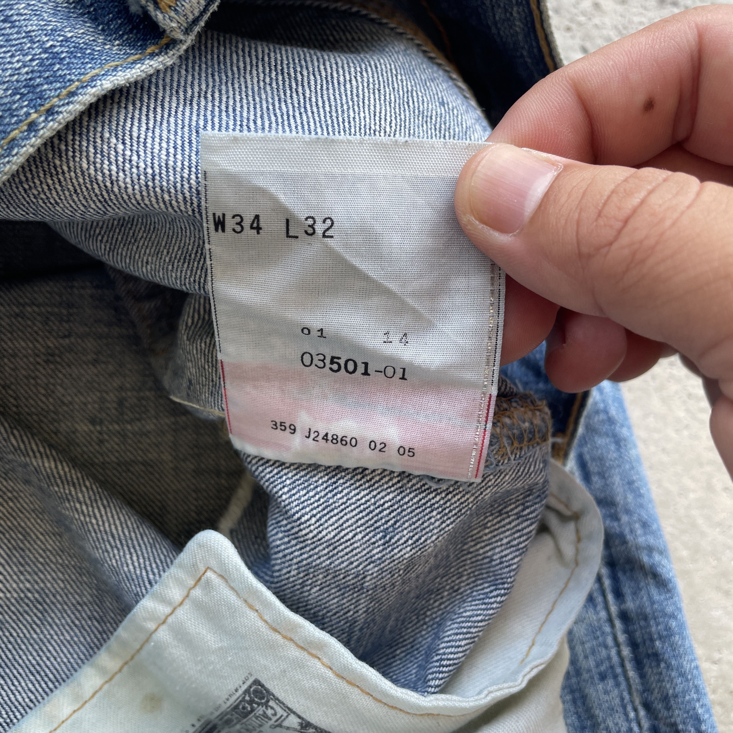 Levi's W34 Vintage Levi’s 501 Faded Jeans Distressed Denim Pants Size US 34 / EU 50 - 8 Thumbnail