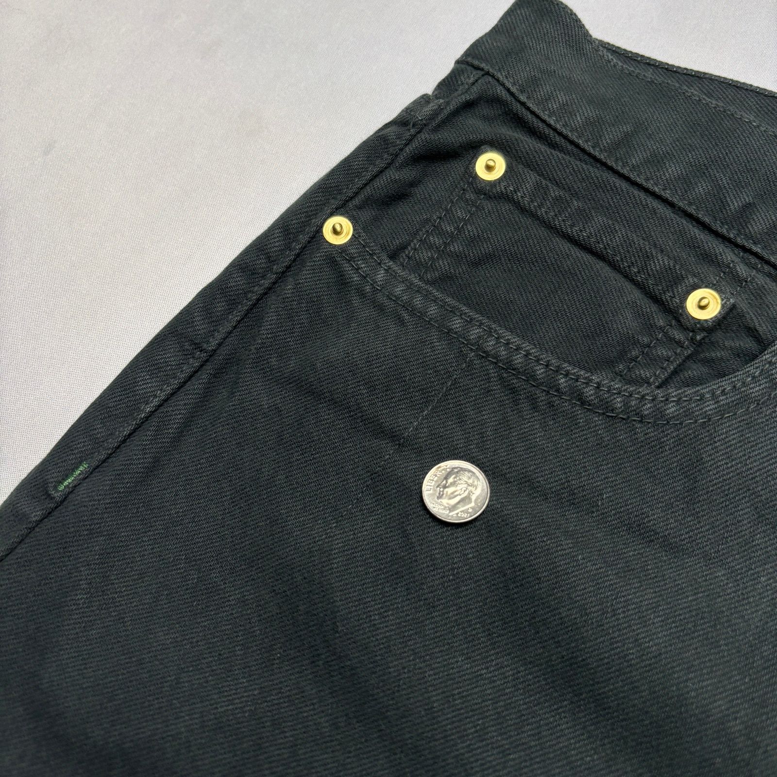 Sid Mashburn $195 Sid Mashburn Straight Leg Jeans Men's 32x30 Black Denim Size US 32 / EU 48 - 10 Thumbnail