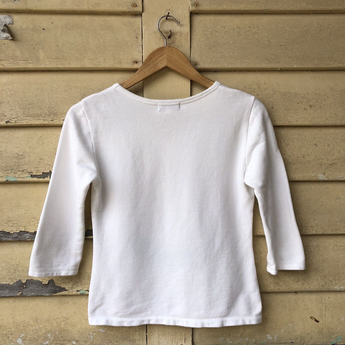 Burberry Burberry Blue Laber Embroided Long Sleeve Tshirt Size S / US 4 / IT 40 - 8 Thumbnail