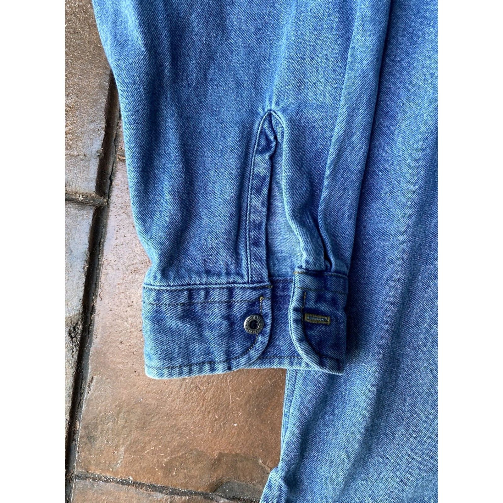 Tommy Hilfiger VINTAGE Tommy Hilfiger Outdoor Expedition Full Zip Jean Jacket Mens XL Blue Denim 90s Logo Bomber Jacket All Seasons Program Size US 36 / EU 52 - 4 Thumbnail