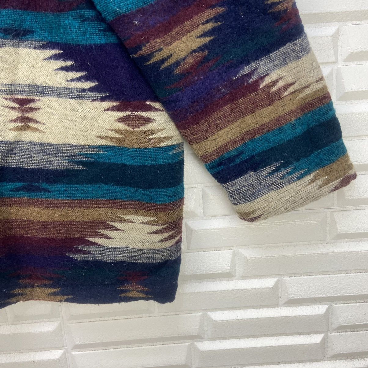Japanese Brand × Native Vtg Japanese Brand Native Navajo Loose Polar Fleece Jacket Size US S / EU 44-46 / 1 - 7 Thumbnail