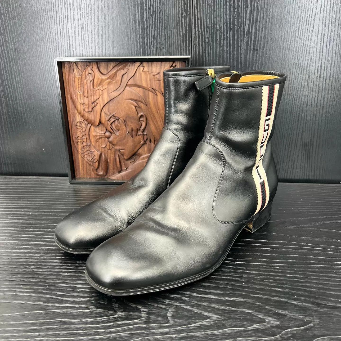 Gucci Gucci Web Logo Chelsea Boots US 10 EU 44 Size US 11 / EU 44 - 1 Thumbnail