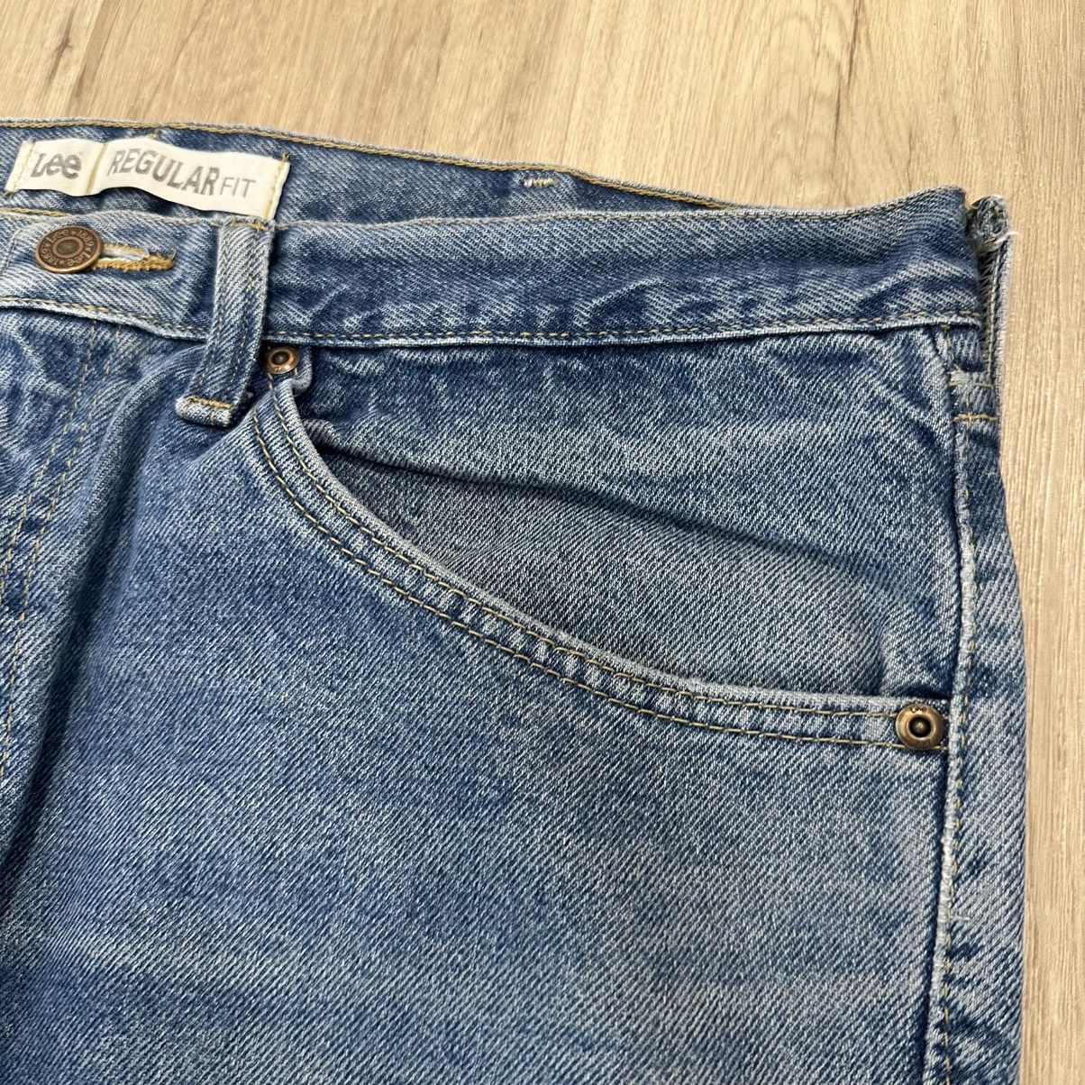 Lee Custom 1of1 Denim Jeans Ape Spit Y2K 36x32 Size US 36 / EU 52 - 7 Thumbnail
