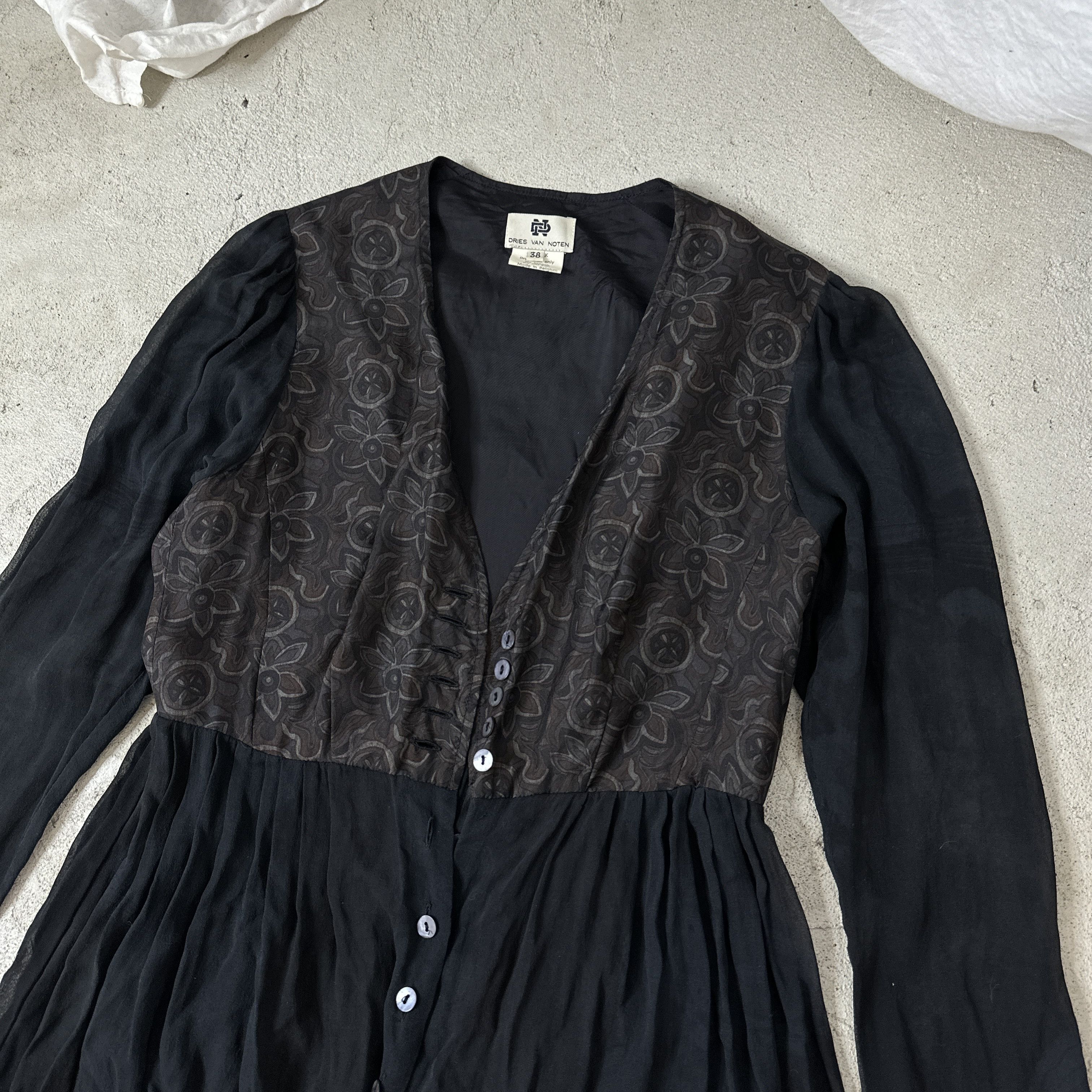Dries Van Noten × Vintage Vintage Silk Dress Dries Van Noten Size M / US 6-8 / IT 42-44 - 12 Thumbnail