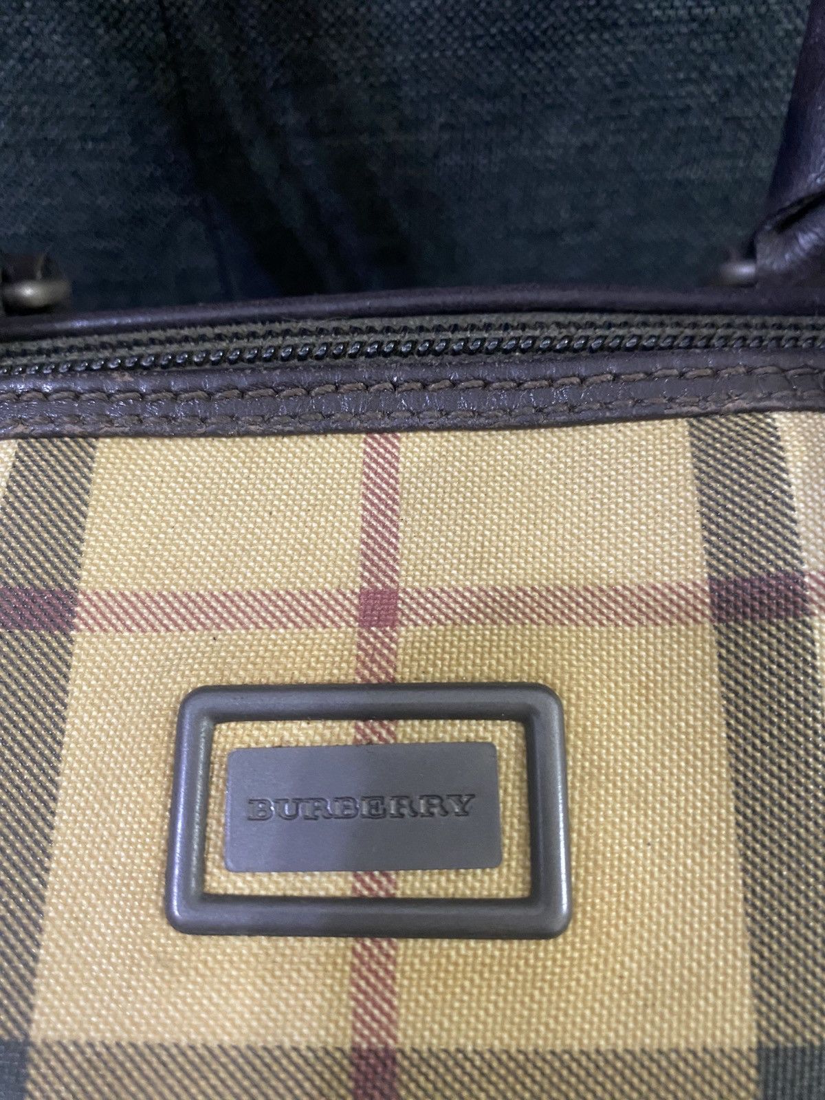 Burberry × Vintage Vintage Burberry Checked Duffle Bag Size ONE SIZE - 3 Thumbnail