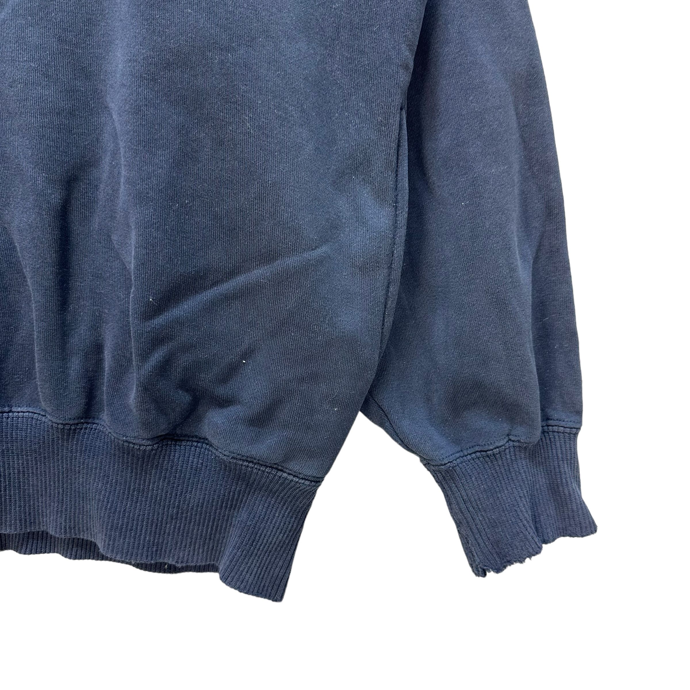 Trussardi TRASHED TRUSSARDI EMBROIDERY BIG LOGO SWEATSHIRT #8935-040 Size US L / EU 52-54 / 3 - 10 Thumbnail