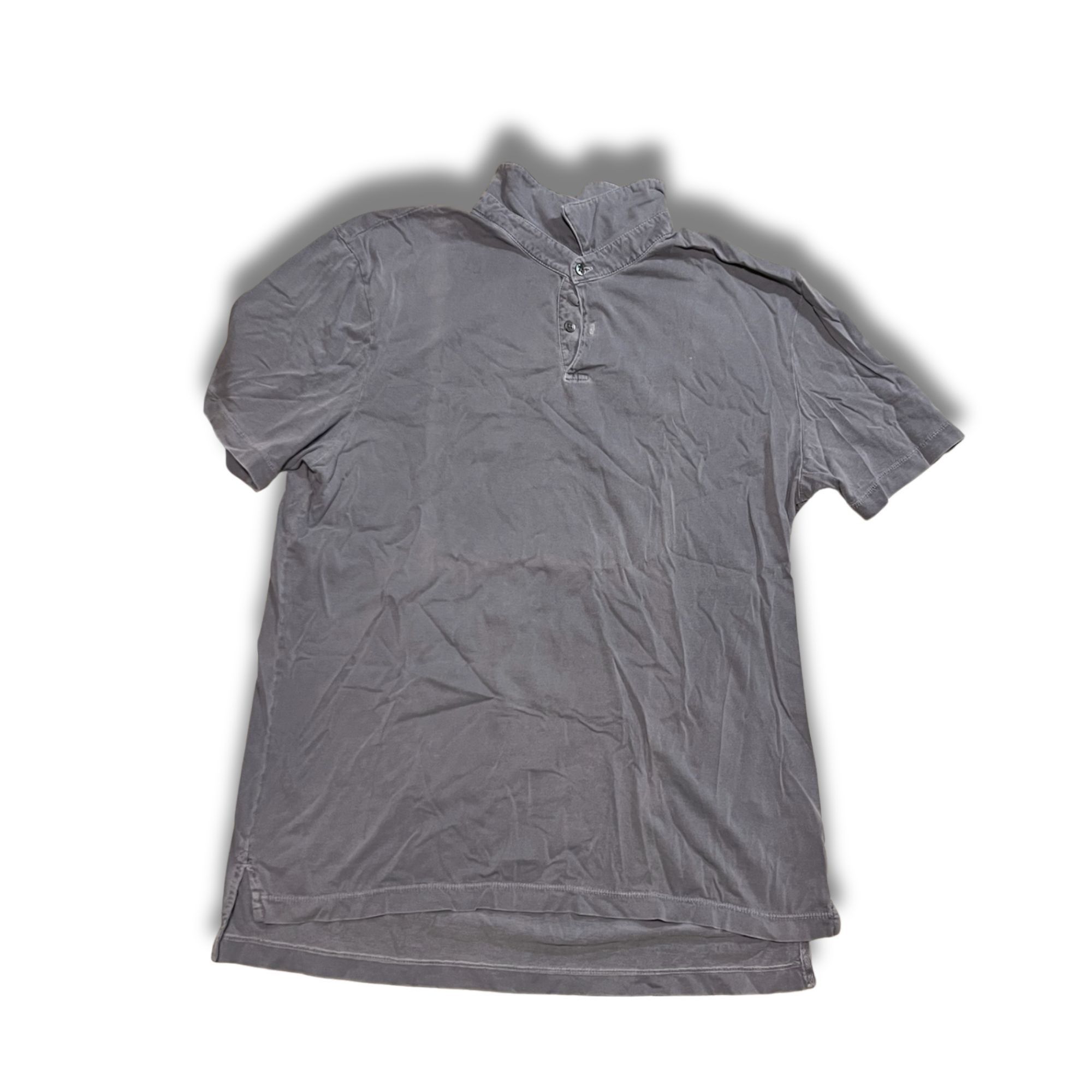 James Perse James Perse Standard Polo Shirt Gravel Gray Casual Fit Size Size US XXS / EU 40 - 2 Thumbnail