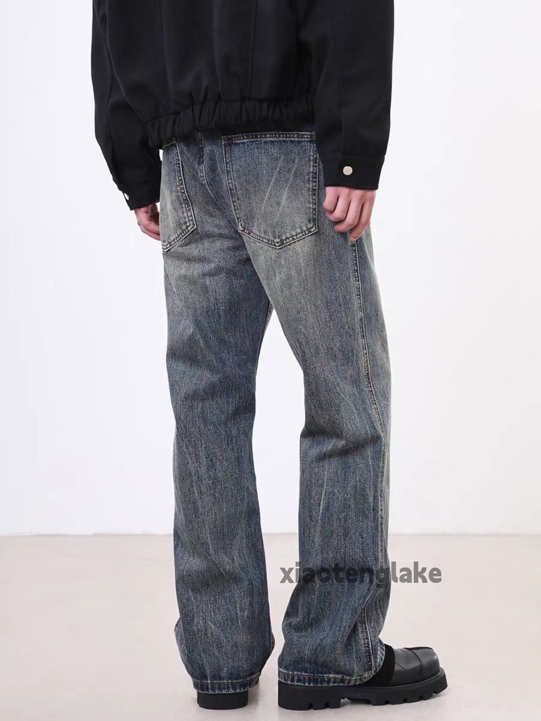 Jean xtl vintage washed faded cleanfit punk yuppie jeans Size US 34 / EU 50 - 3 Thumbnail