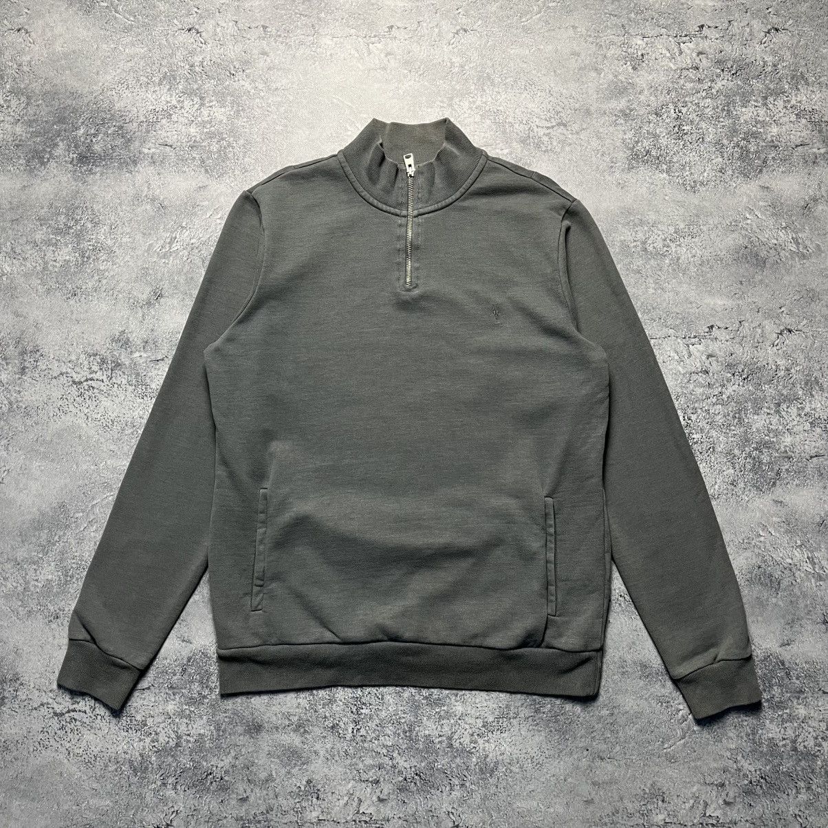Allsaints Vintage Allsaints 1/3 Zip Gray Sweatshirt Streetwear Y2K Size US M / EU 48-50 / 2 - 1 Thumbnail