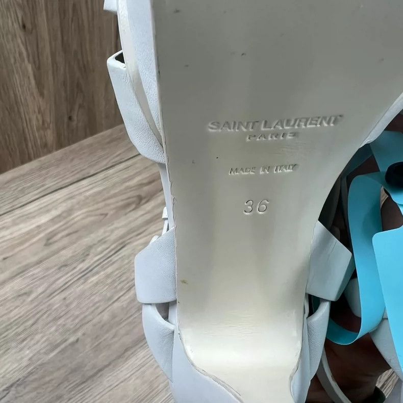 Saint Laurent Paris Saint Laurent ParisWhite high-heeled sandals 2504-Nextarr Size US 5.5 / IT 35.5 - 5 Thumbnail