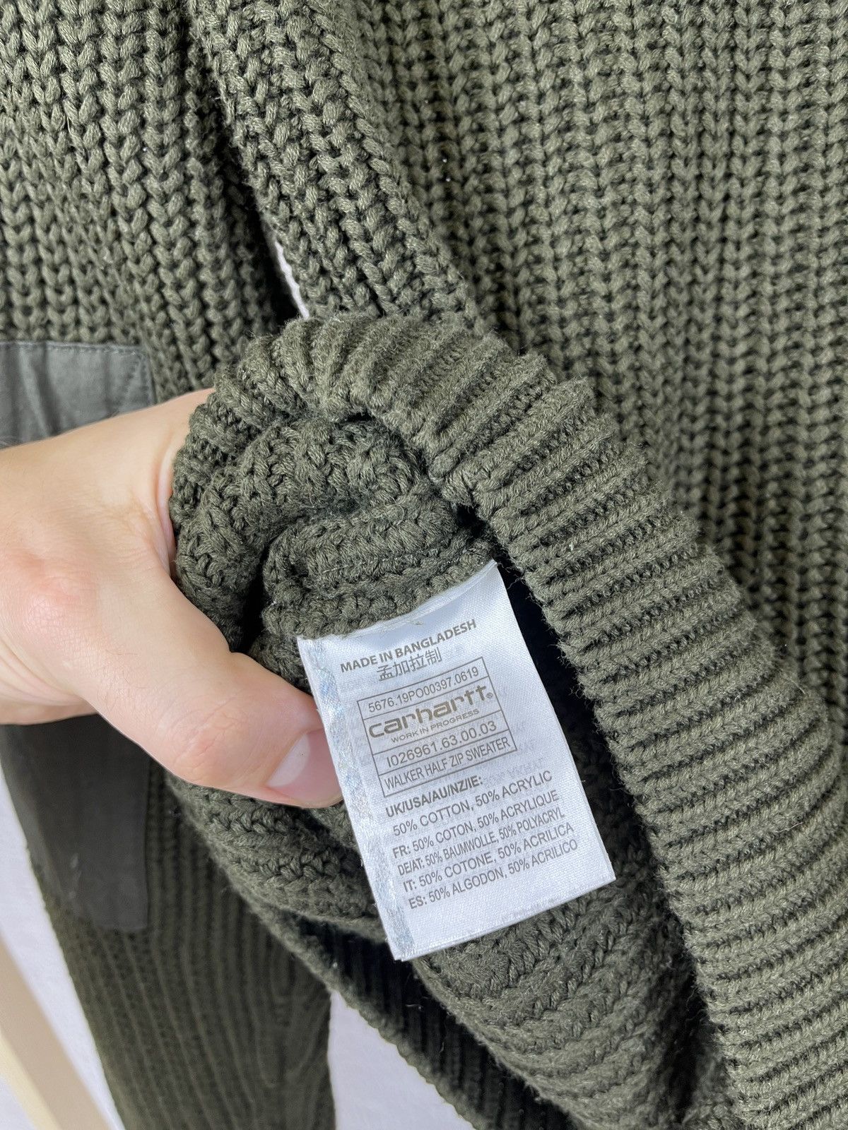 Carhartt Carhartt Walker Half zip sweater in khaki green colour Size US M / EU 48-50 / 2 - 11 Thumbnail