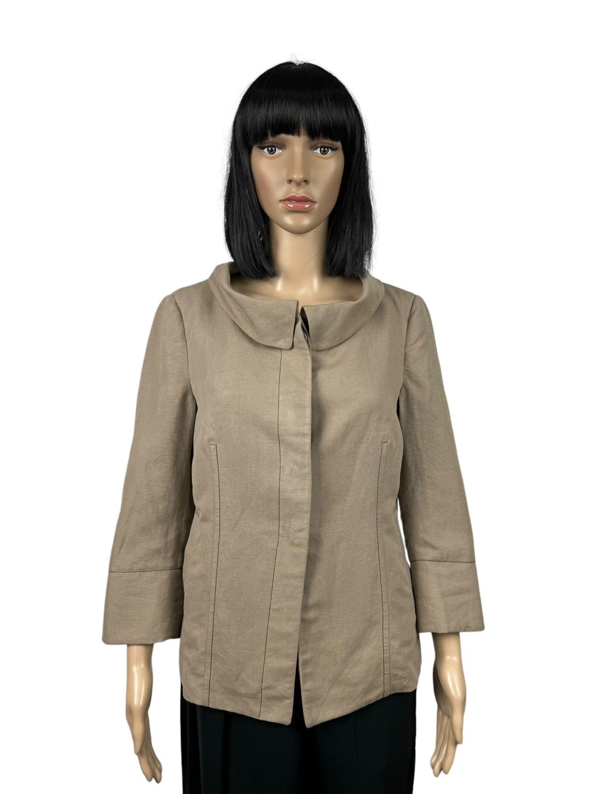 Brunello Cucinelli Brunello Cucinelli Jacket Linen-Cotton 3/4 Sleeve size 44 Size M / US 6-8 / IT 42-44 - 1 Thumbnail