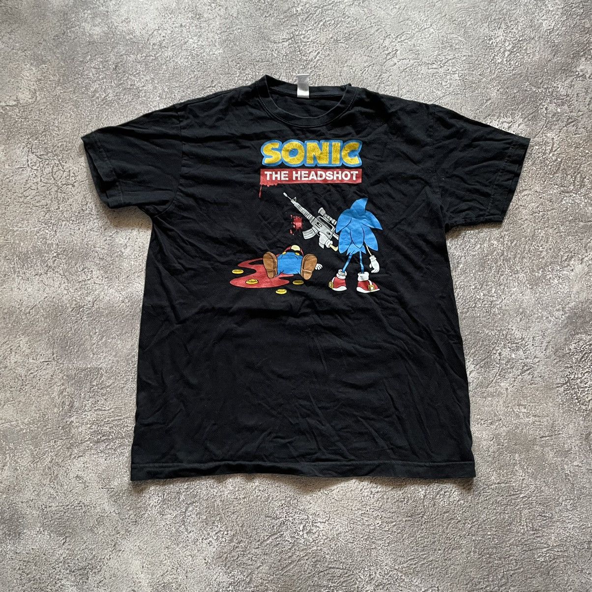 Vintage Vintage 90s Sonic The Hedgehog Graphic Tee Skate Humor M Size US M / EU 48-50 / 2 - 2 Thumbnail