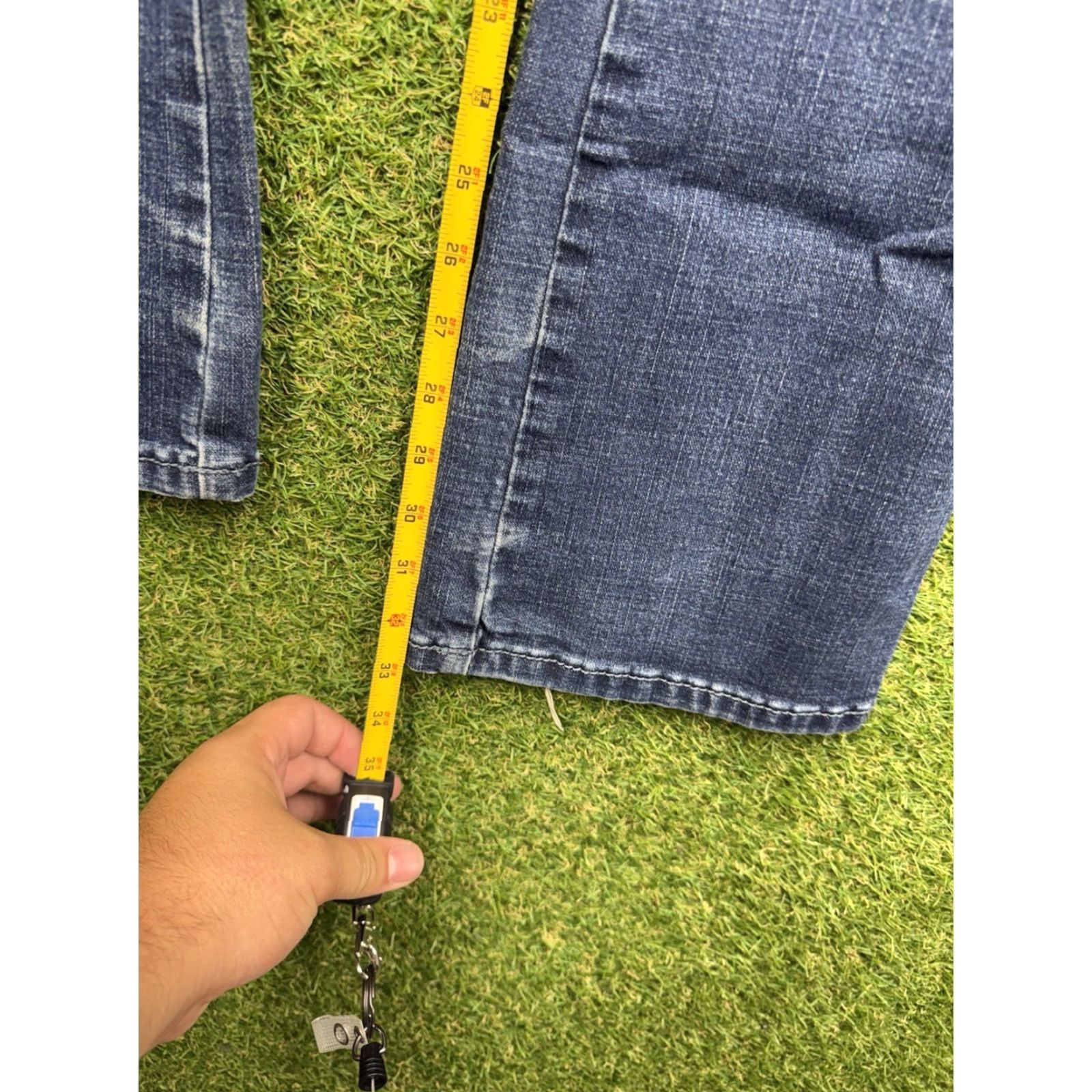 Wrangler VINTAGE Wrangler Boot Cut Jeans Womens 7/8x34 Mid Rise Medium Wash Denim Stretch Size 28" / US 6 / IT 42 - 7 Thumbnail