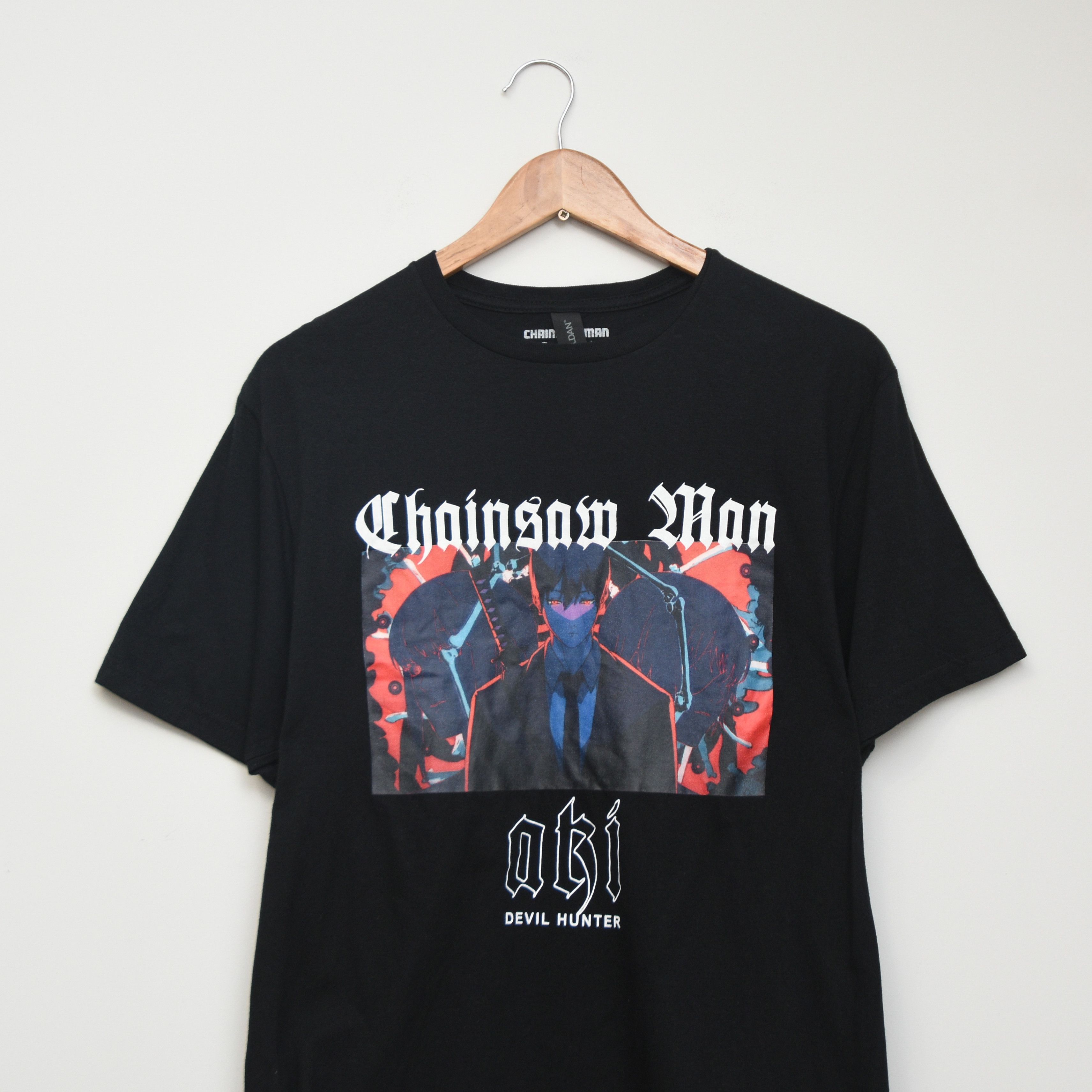 Anime Chainsaw Man Aki Hayakawa Anime T-Shirt Devil Hunter Size US M / EU 48-50 / 2 - 2 Thumbnail