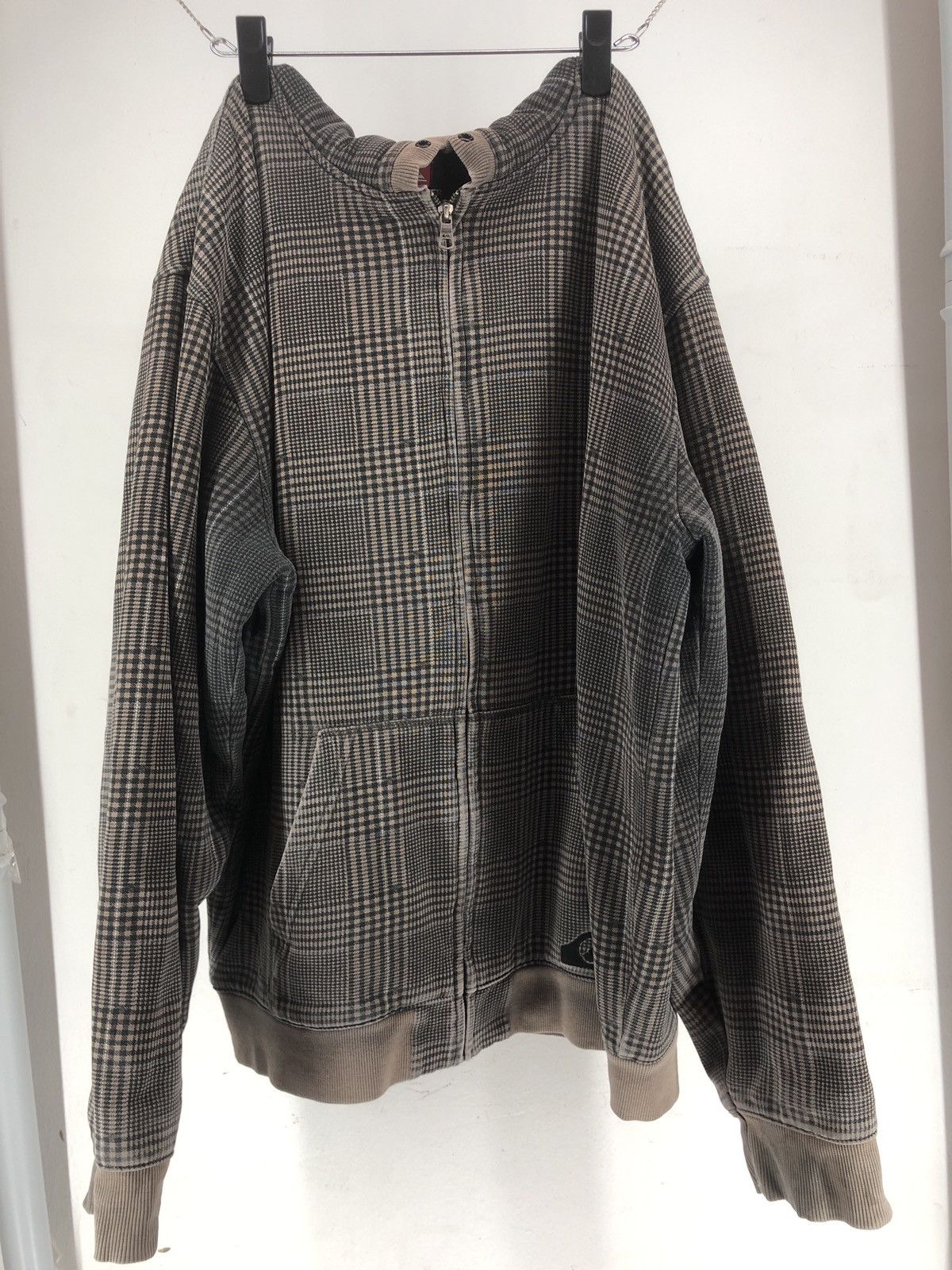 Quiksilver × Vintage Vintage Distressed Checkered Quiksilver Hoodie Size US XXL / EU 58 / 5 - 1 Thumbnail