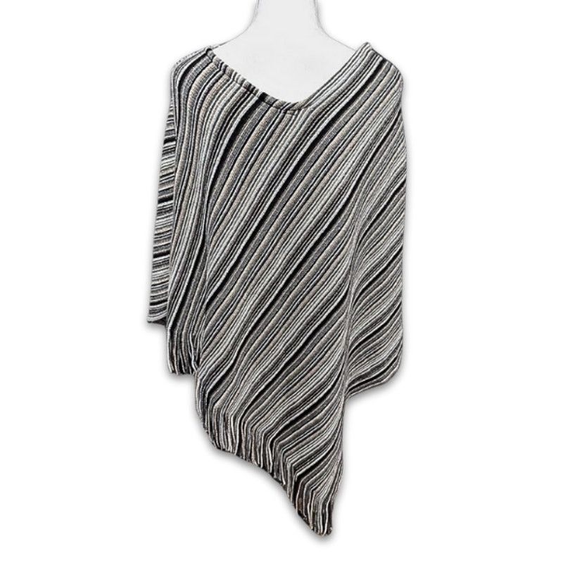 Other OSFM Poncho V-Neck Batwing Sleeves Multicolor Women's OS Size ONE SIZE - 4 Thumbnail