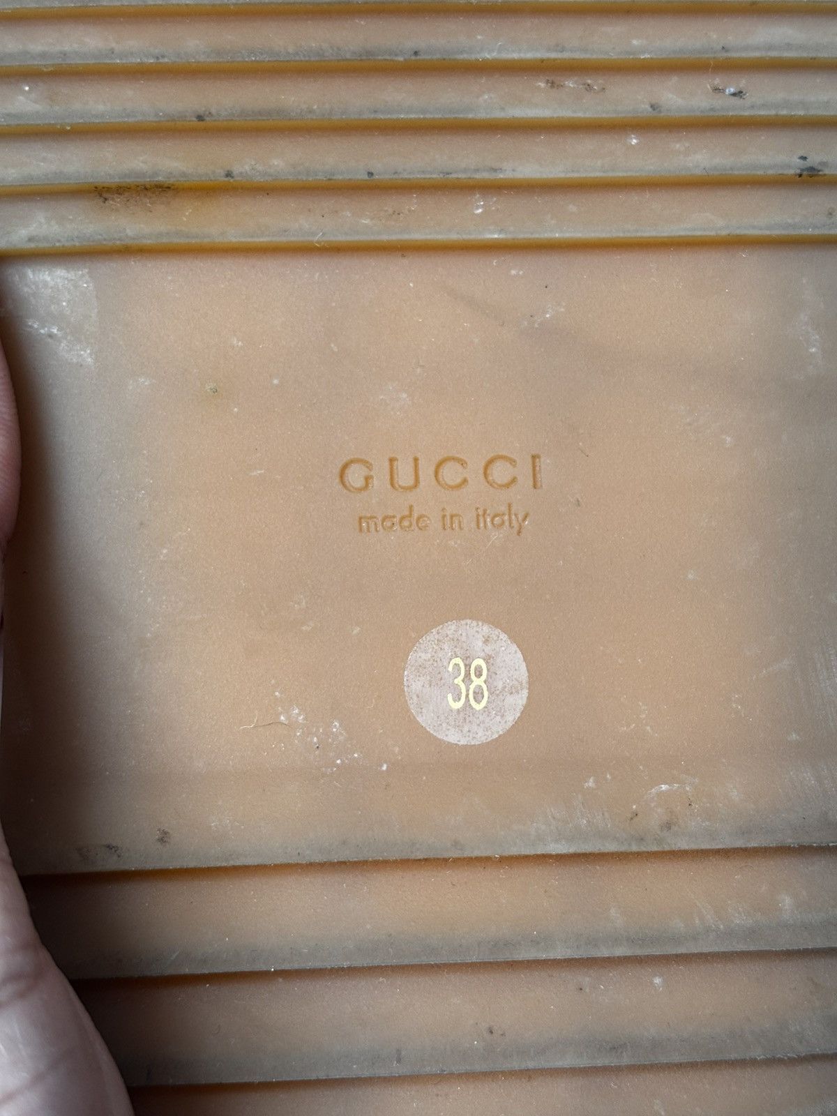 Gucci Gucci Angelina GG Canvas Platform Slide Sandals size 38 Size US 5.5 / EU 38 - 7 Thumbnail