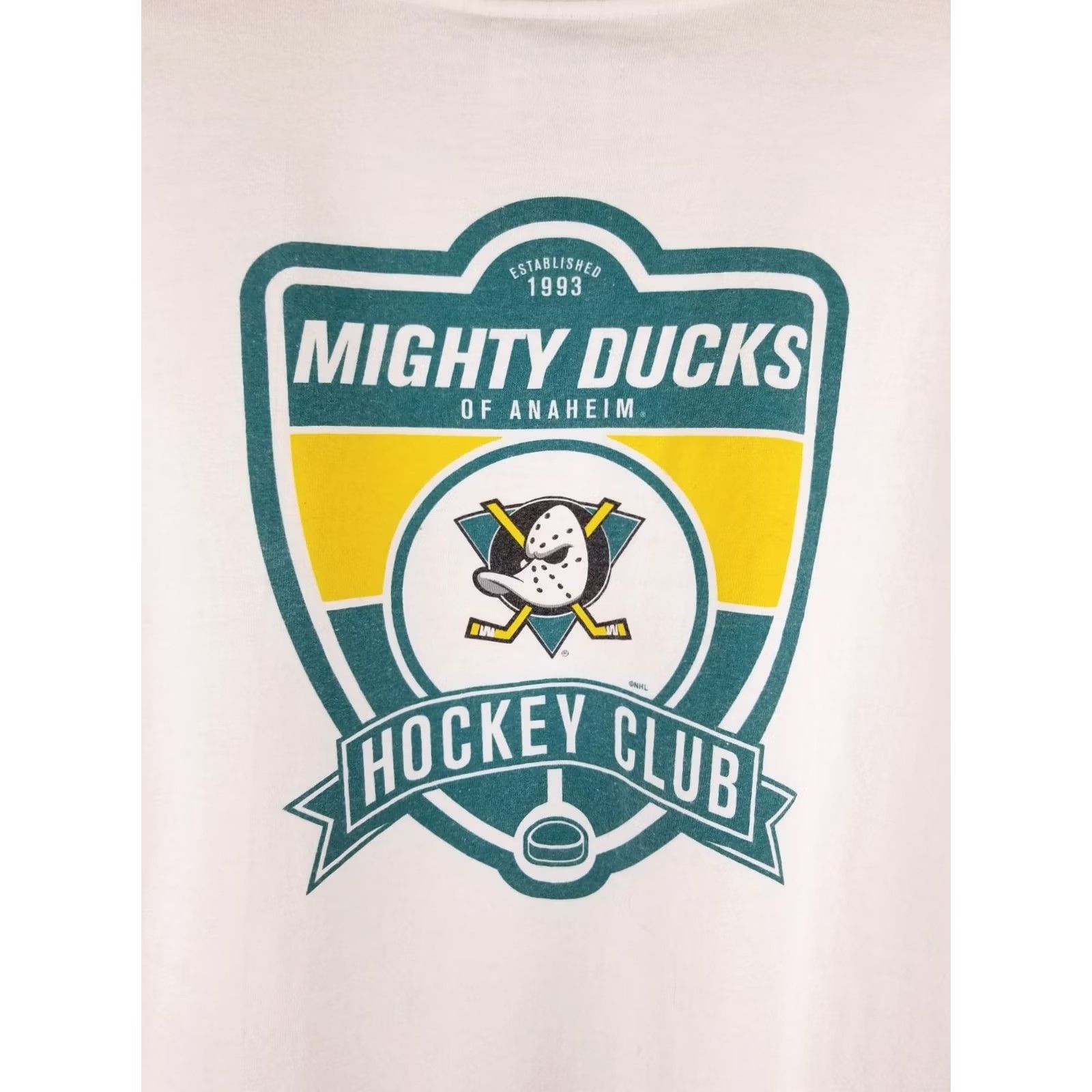 Nike VINTAGE 90' Nike Mighty Ducks NHL Hockey T-Shirt White Cotton SZ XL Mens Size US XL / EU 56 / 4 - 5 Thumbnail