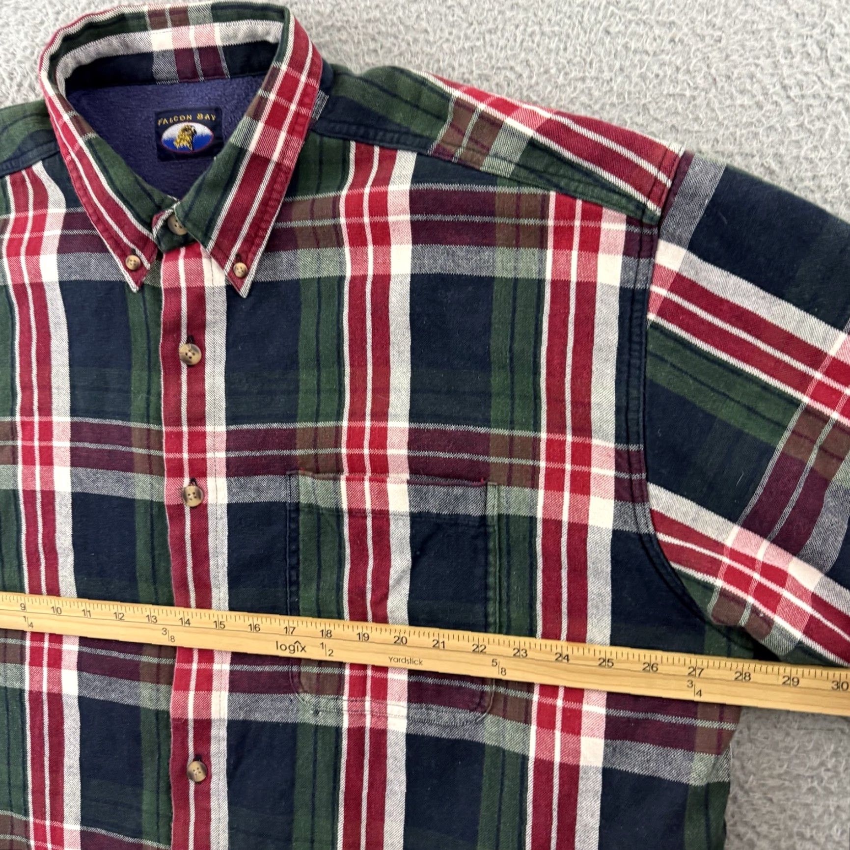 Vintage VINTAGE Falcon Bay Shirt Mens 2XL Red Plaid Fleece Lined Shacket 90s Western Size US XXL / EU 58 / 5 - 8 Thumbnail