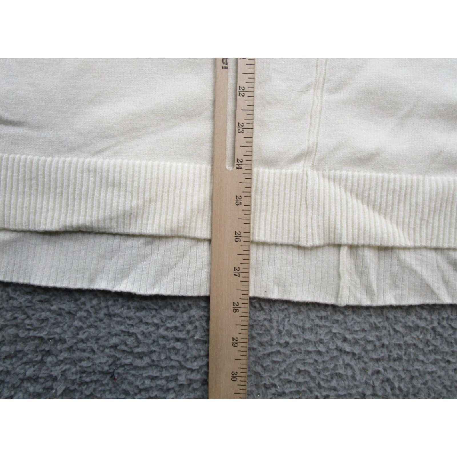 Vintage Terra & Sky Women's Ivory Button Sweater Soft Knit Pullover Plus Size 3X NEW Size XXL / US 16-18 / IT 52-54 - 7 Thumbnail