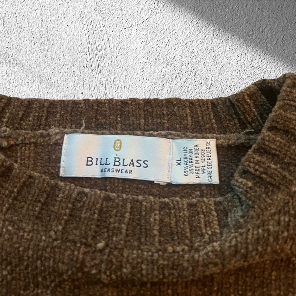 Bill Blass Vintage Bill Blass Ribbed Brown Knit Sweater – XL Size US XL / EU 56 / 4 - 3 Thumbnail