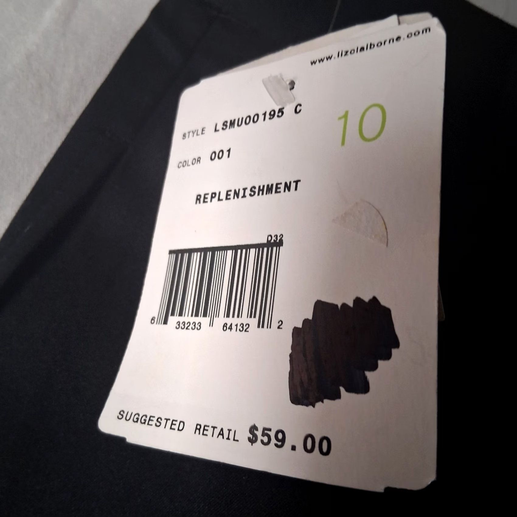 Liz Claiborne VINTAGE Liz Claiborne Liz Sport Dress Pants Women 10 Carefree Microfiber Black Pleated Size 32" / US 10 / IT 46 - 3 Thumbnail