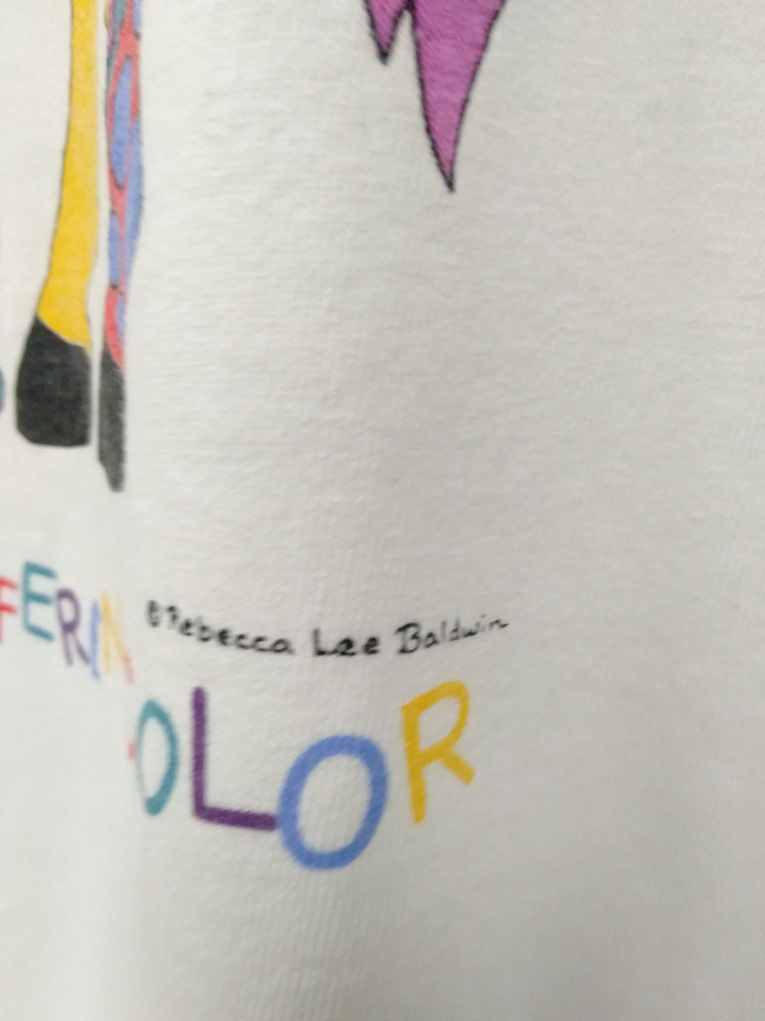 Vintage Vintage 90s Art Rebecca Lee Baldwin painting artist t shirt Size US L / EU 52-54 / 3 - 6 Thumbnail