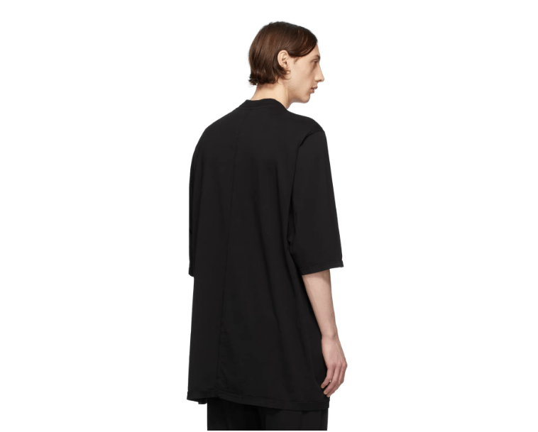 Rick Owens Rick Owens RO Jumbo men's black oversized T-shirt Size US S / EU 44-46 / 1 - 2 Thumbnail