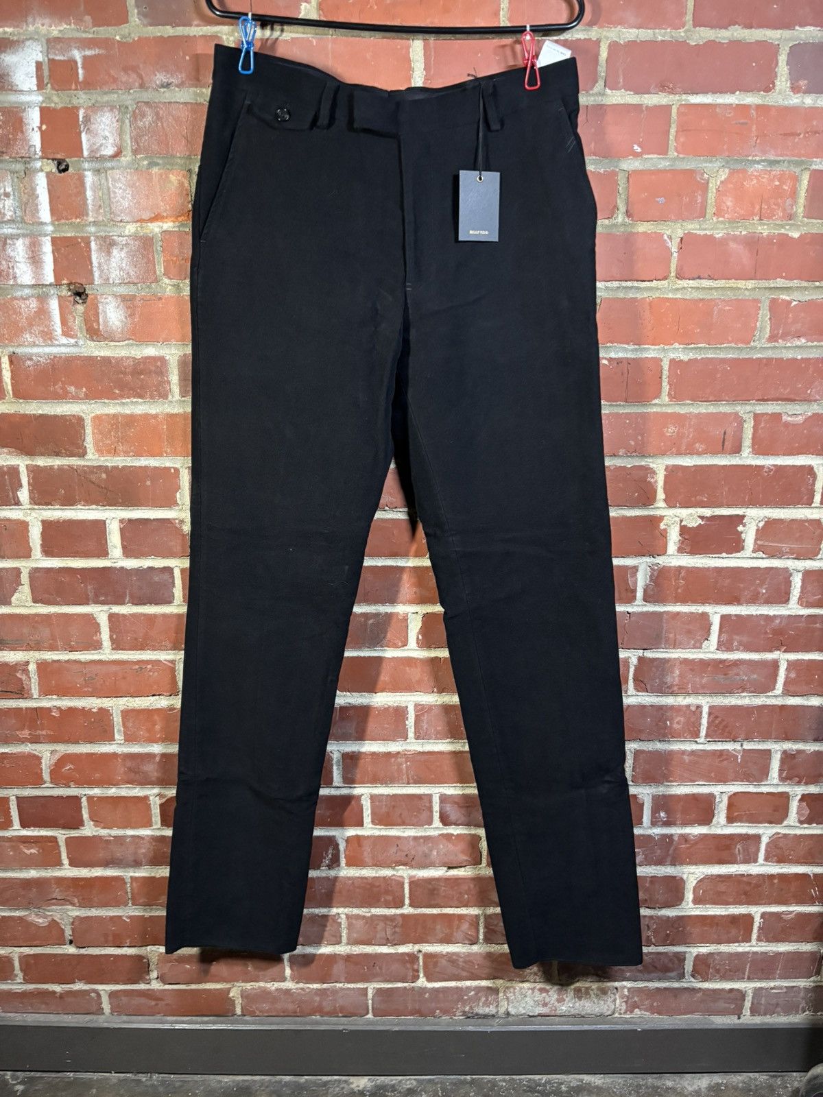 Billy Reid NWT Billy Reid Black Twill Moleskin Pants Sz 31 (33 x 35.5) Size US 31 - 1 Thumbnail
