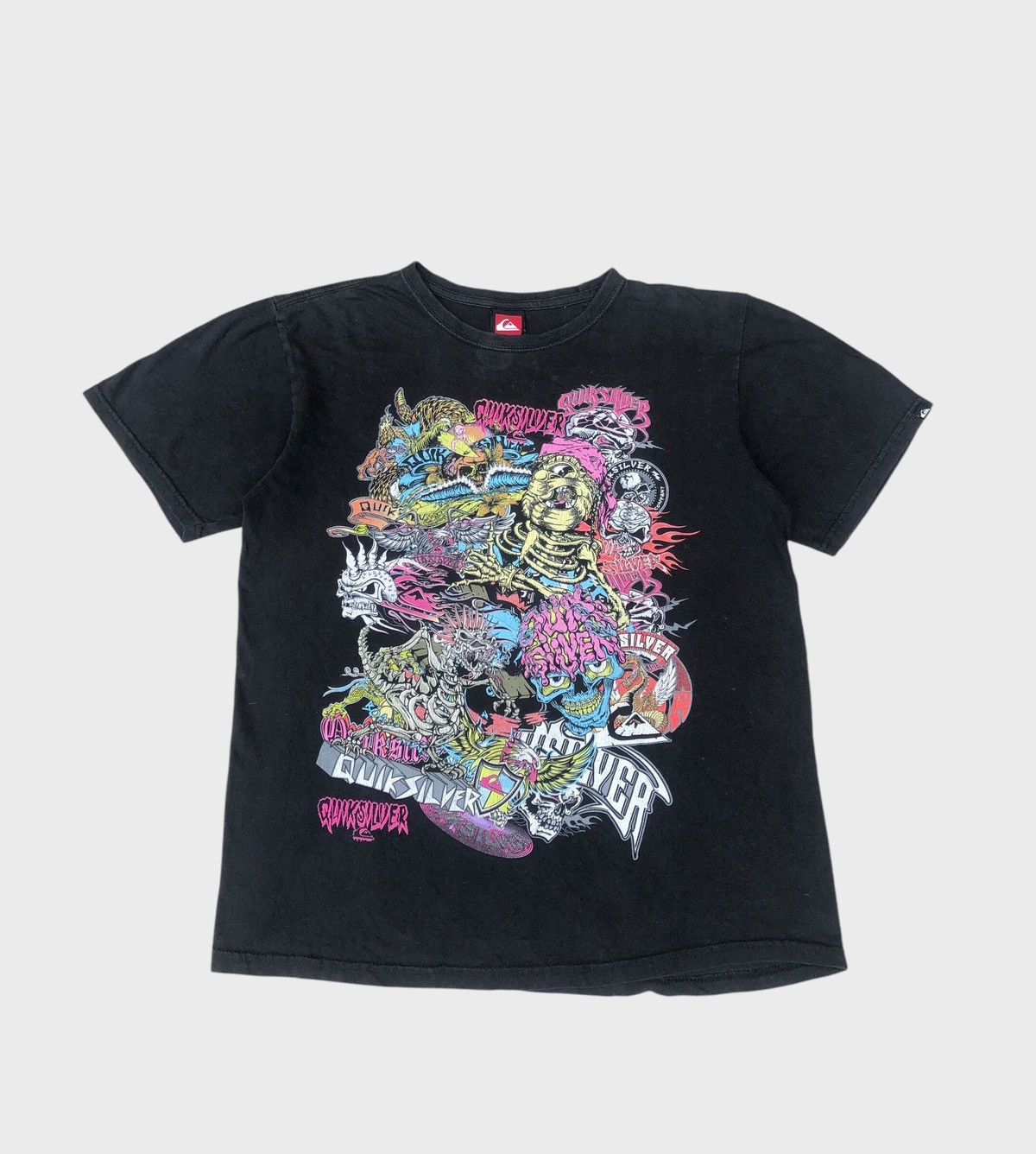 Quiksilver × Vintage Vintage Quiksilver Various Logo T Shirt Size US M / EU 48-50 / 2 - 1 Thumbnail