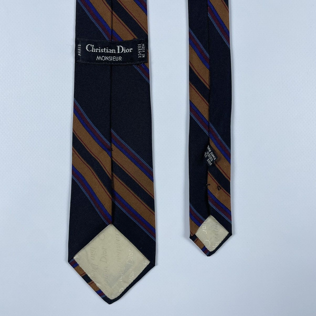 Christian Dior Monsieur Vintage Christian Dior Monsieur Silk striped Tie Size ONE SIZE - 3 Thumbnail