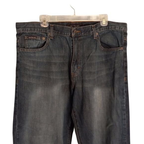 Calvin Klein Calvin Klein Size 38 x 32 Mens Jeans Relaxed Straight Fit Da Size US 38 / EU 54 - 3 Thumbnail