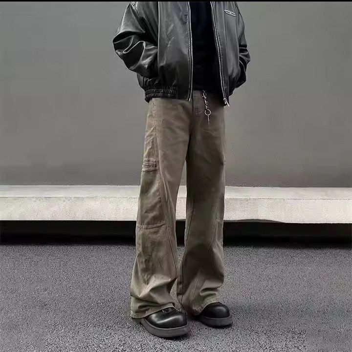 Japanese Brand × Jean Vintage Brown Cargo Washed Jeans Size US 28 / EU 44 - 4 Thumbnail