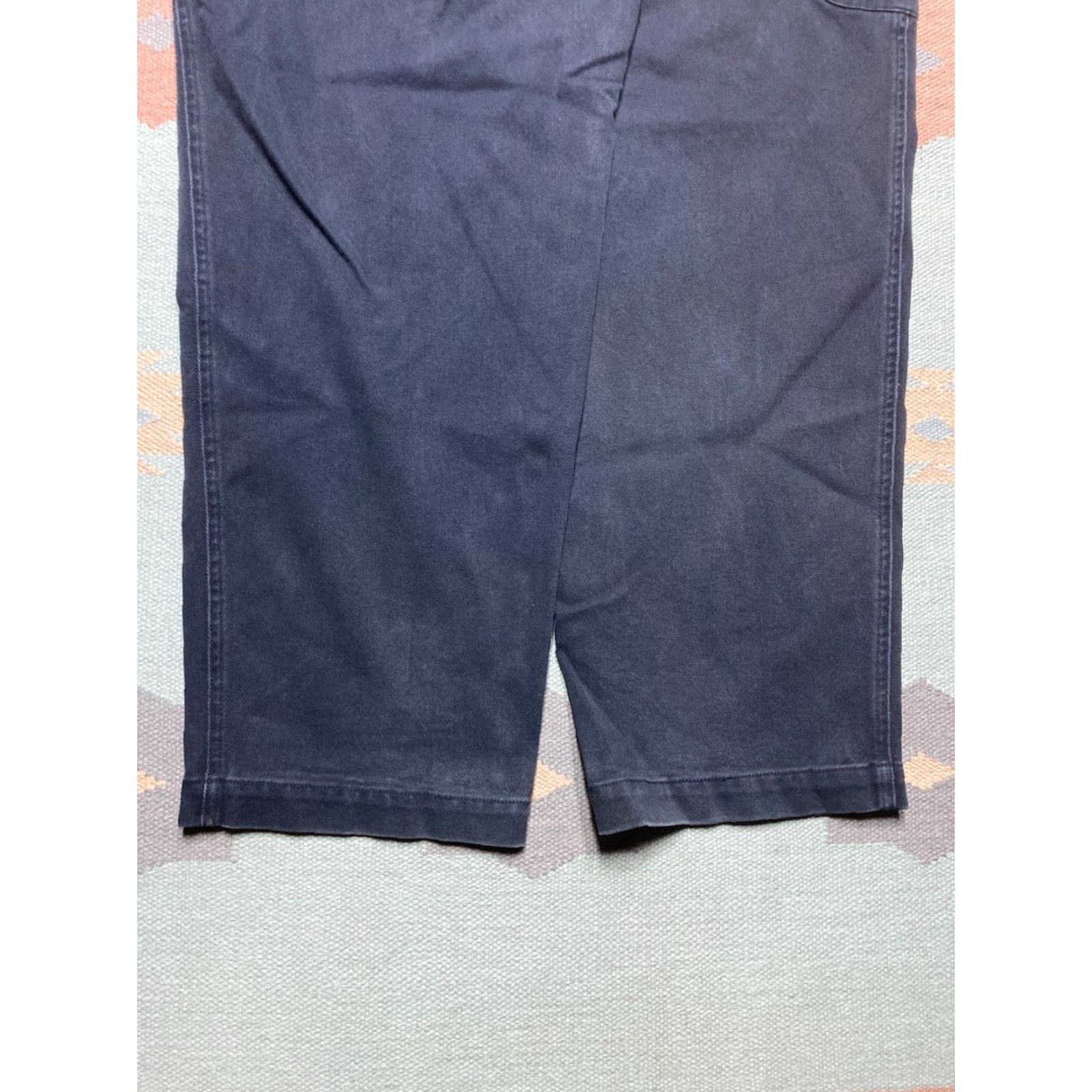 Tommy Hilfiger VINTAGE Tommy Hilfiger Jeans Baggy Dark Blue 38x31 Men/Adult Inseam 31 Baggy 90s Skater Cargo Trousers Size US 38 / EU 54 - 2 Thumbnail